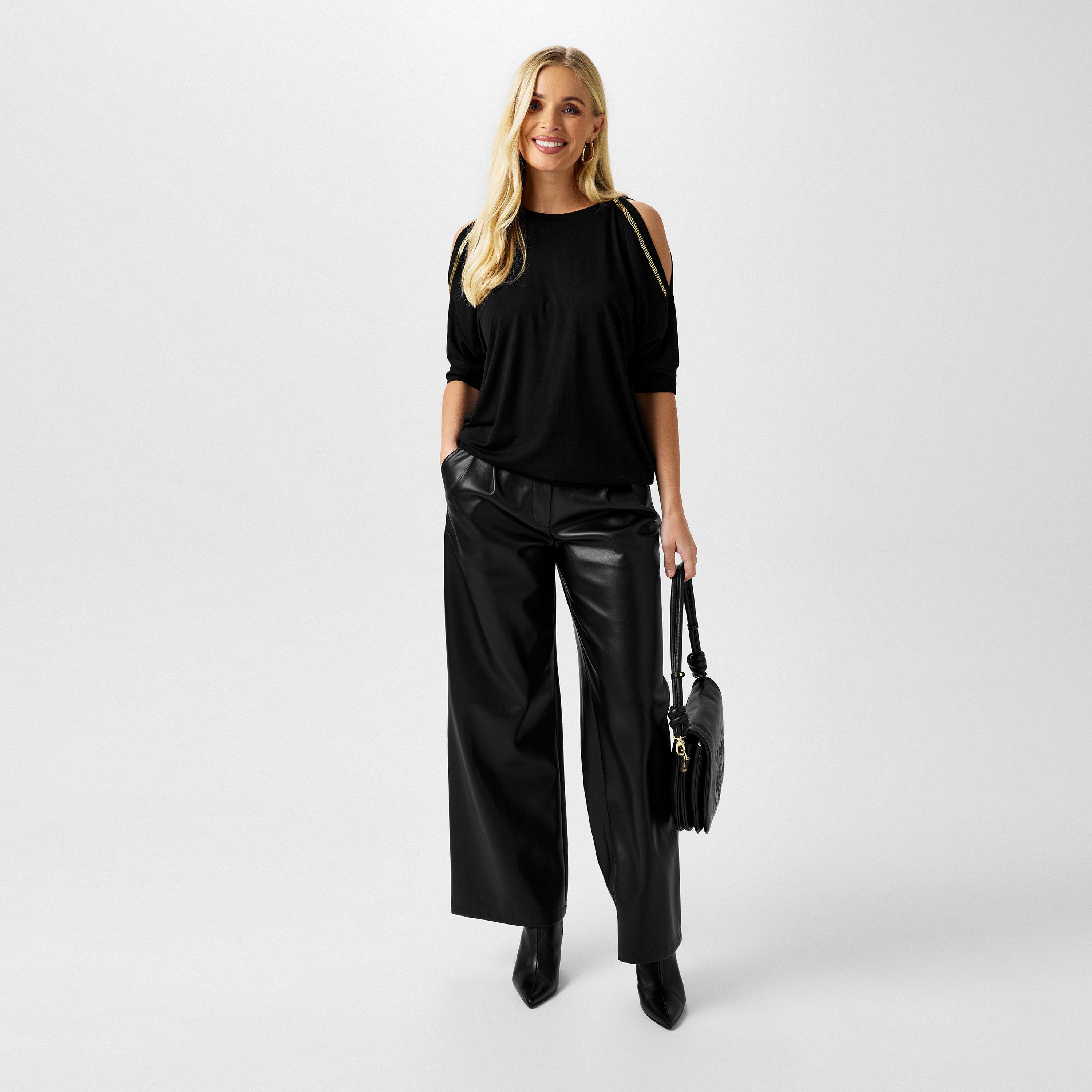 Black - Biba - Biba Cold Shoulder Jumper - 4