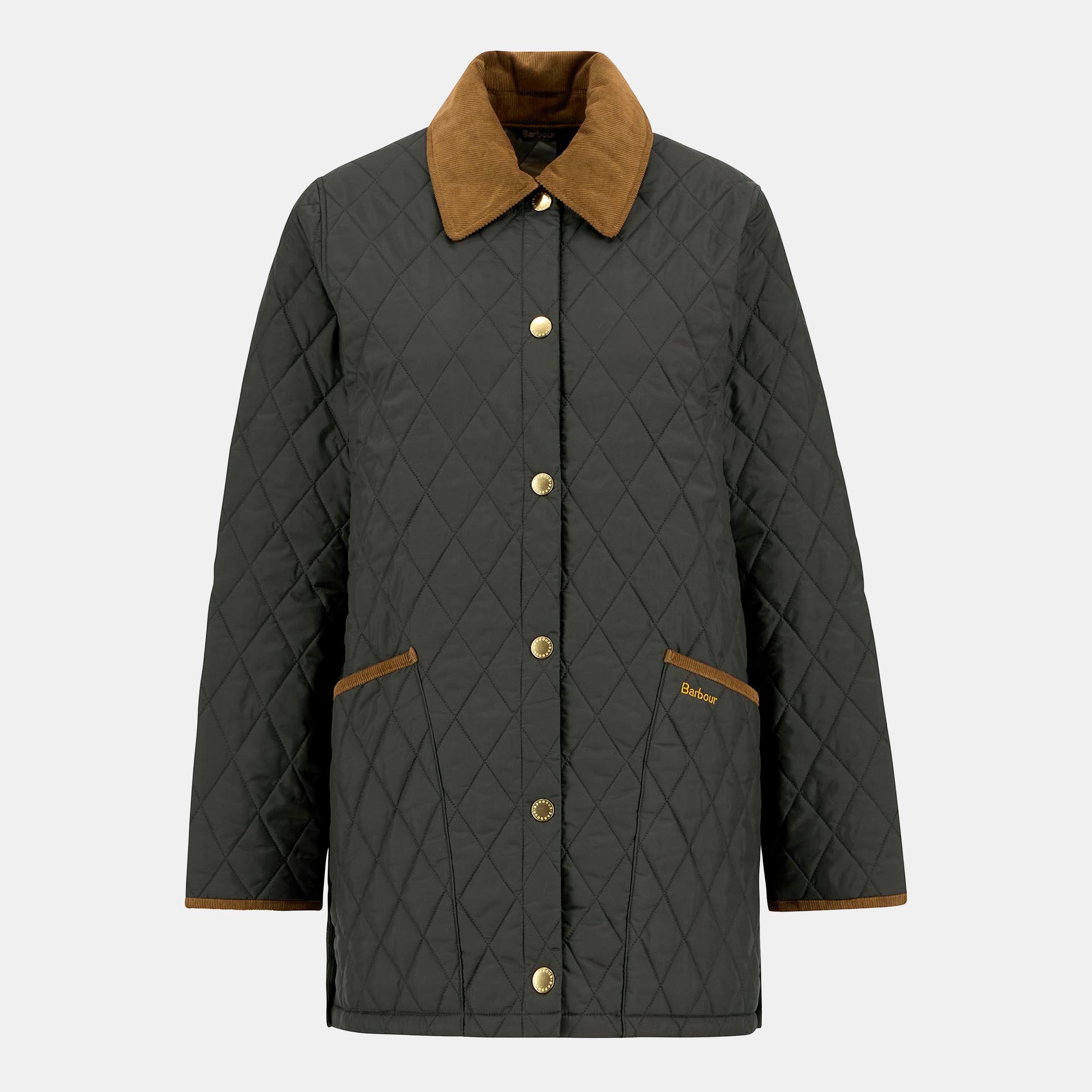 Sage/Ancient - Barbour - Women's Modern Liddesdale Quilted Jacket - 1
