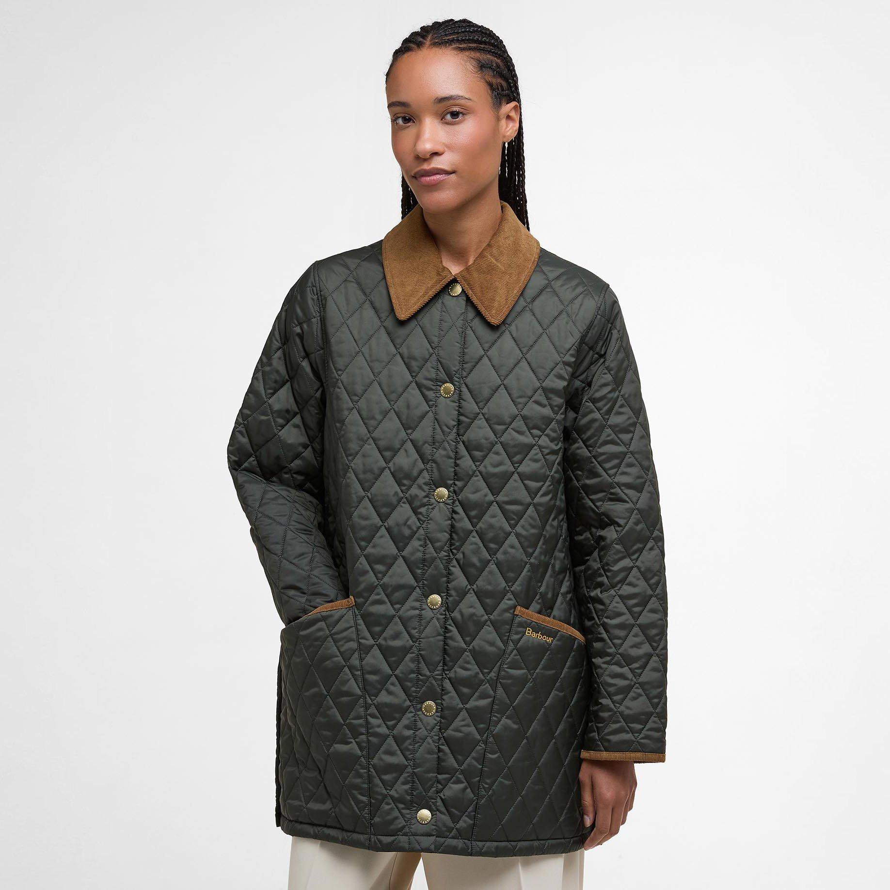 Sage/Ancient - Barbour - Women's Modern Liddesdale Quilted Jacket - 2