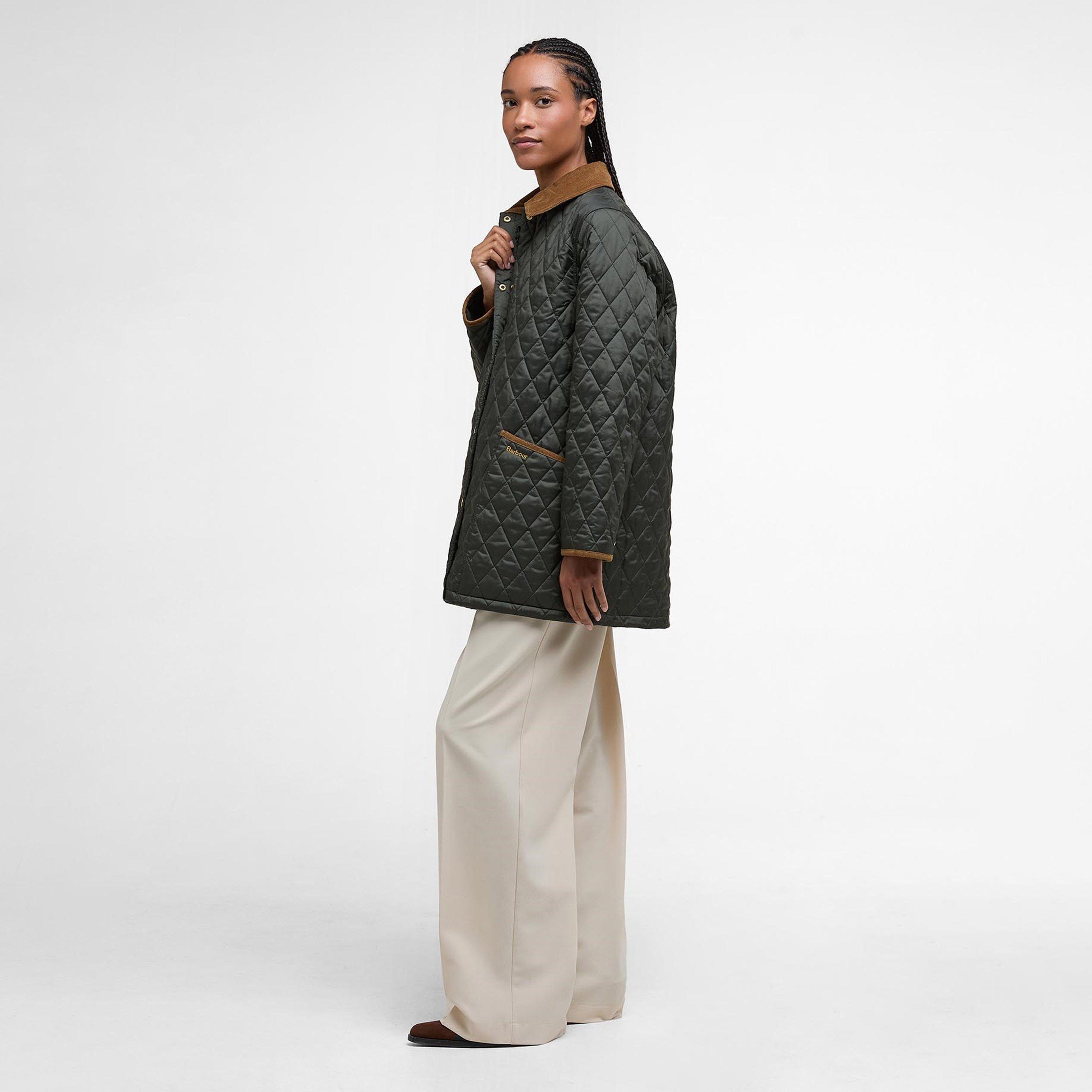 Sage/Ancient - Barbour - Women's Modern Liddesdale Quilted Jacket - 6