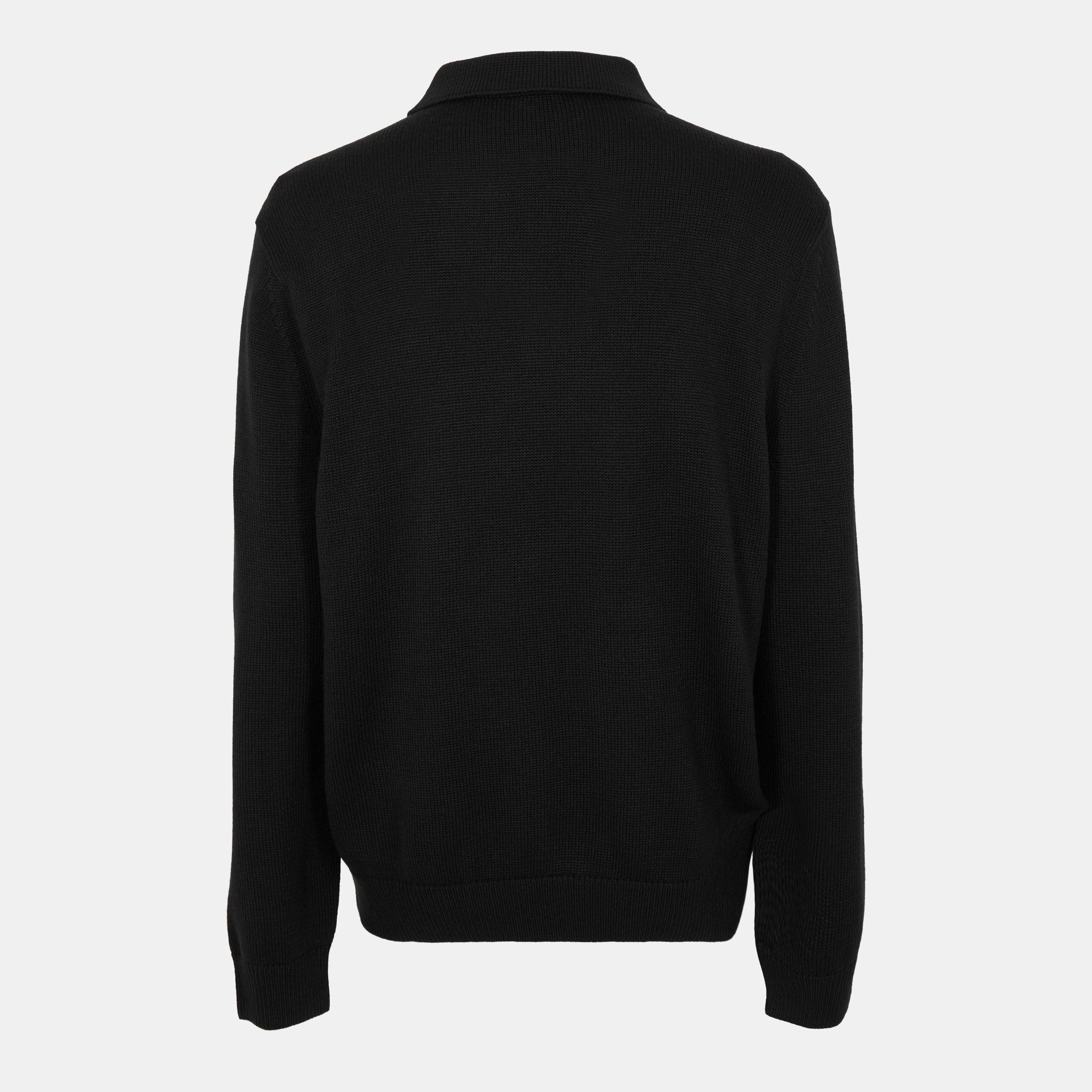 Black UC001 - Armani Exchange - Men's Polo Knitted Top - 2