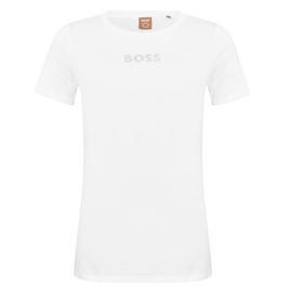 Boss Diamante Logo T Shirt