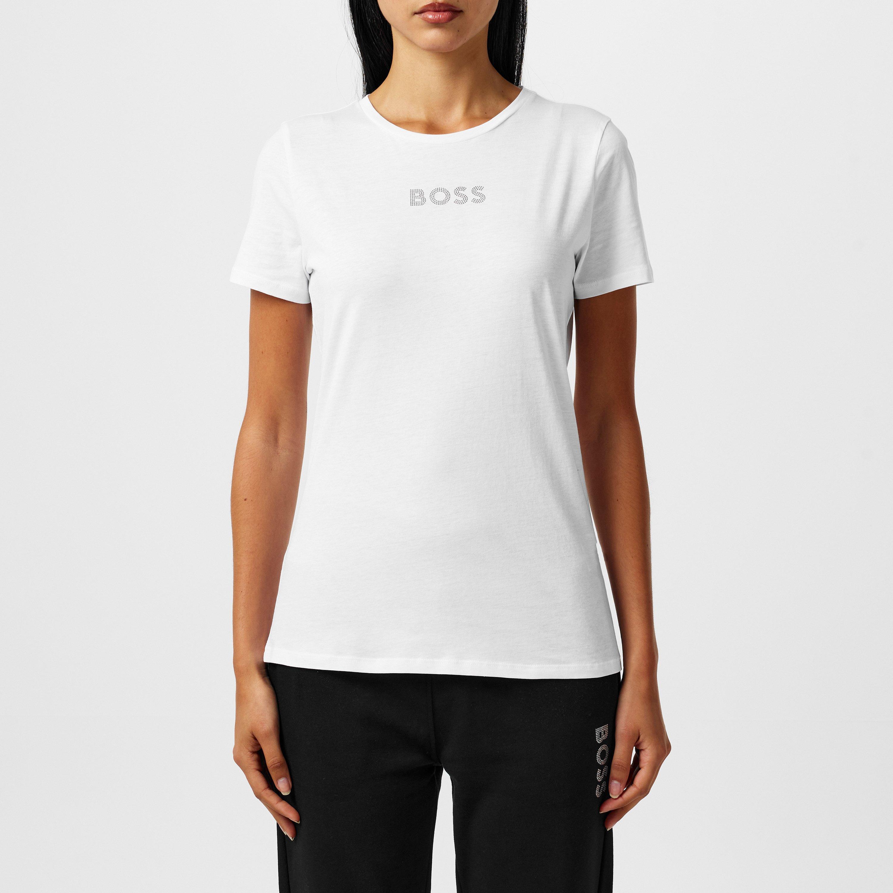 White 100 - Boss - Women's Eloga2 Premium Cotton T-Shirt - 3