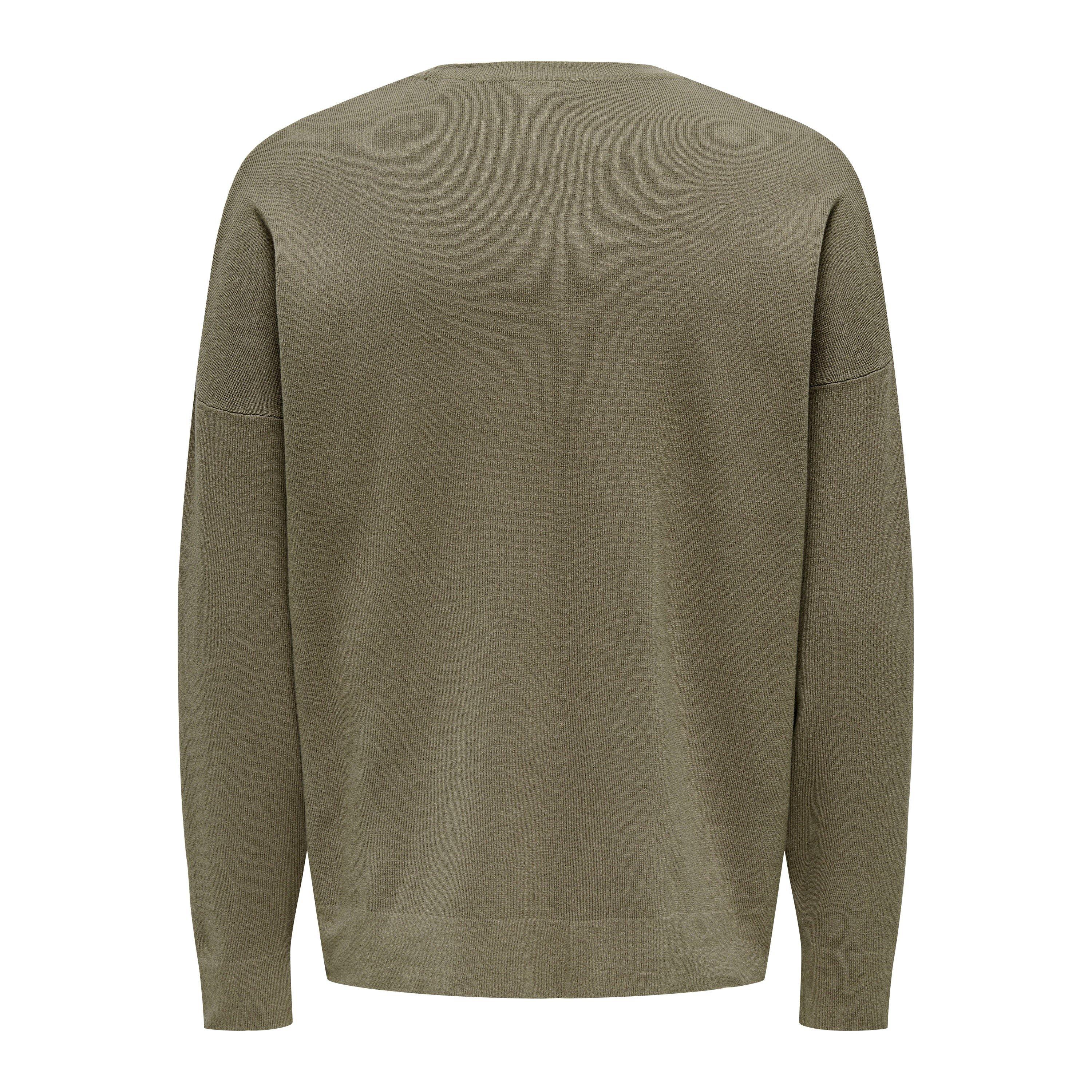 Desert Taupe - Only - Crew Neck Jumper - 2