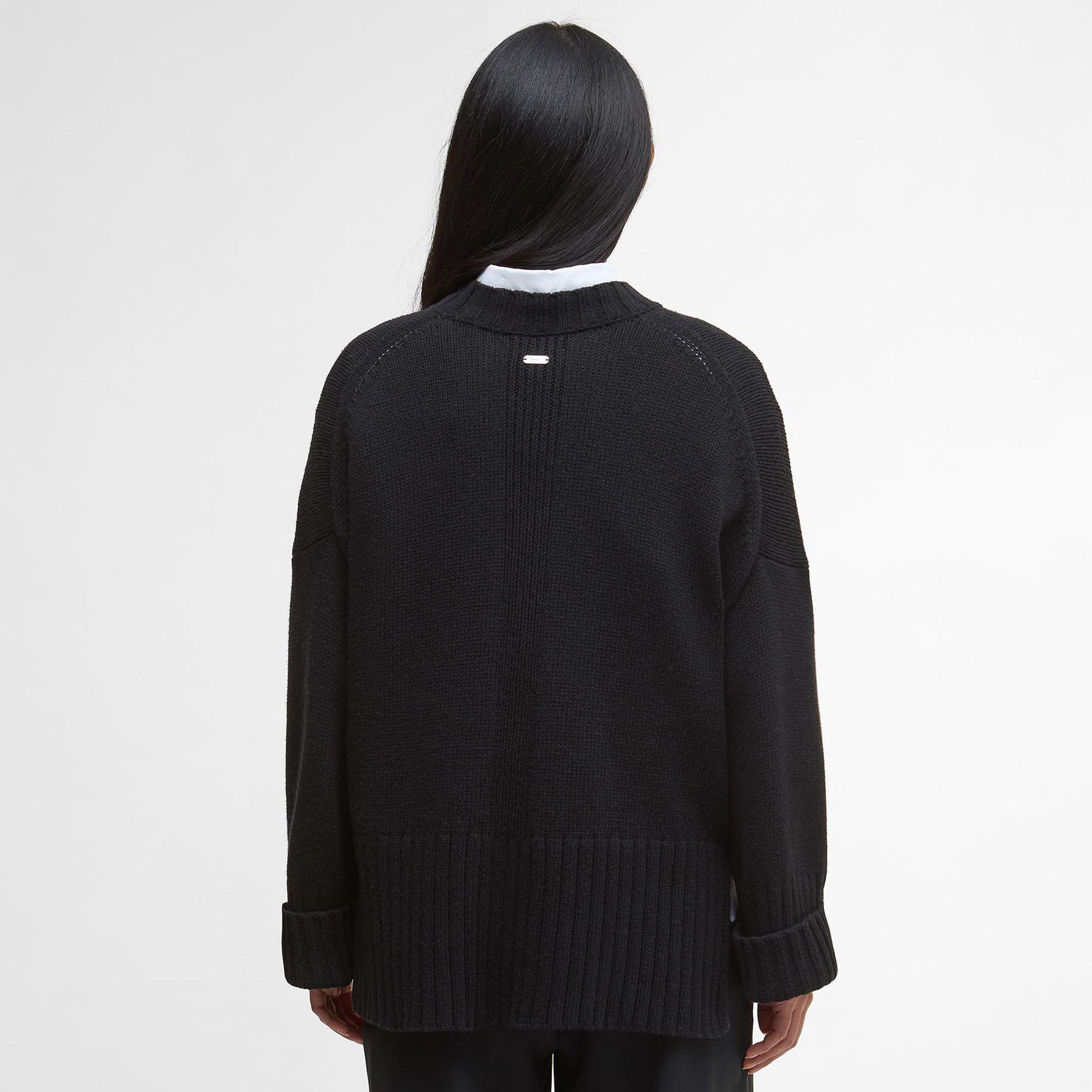 Black - Barbour - Sophia Crew Neck Jumper - 3