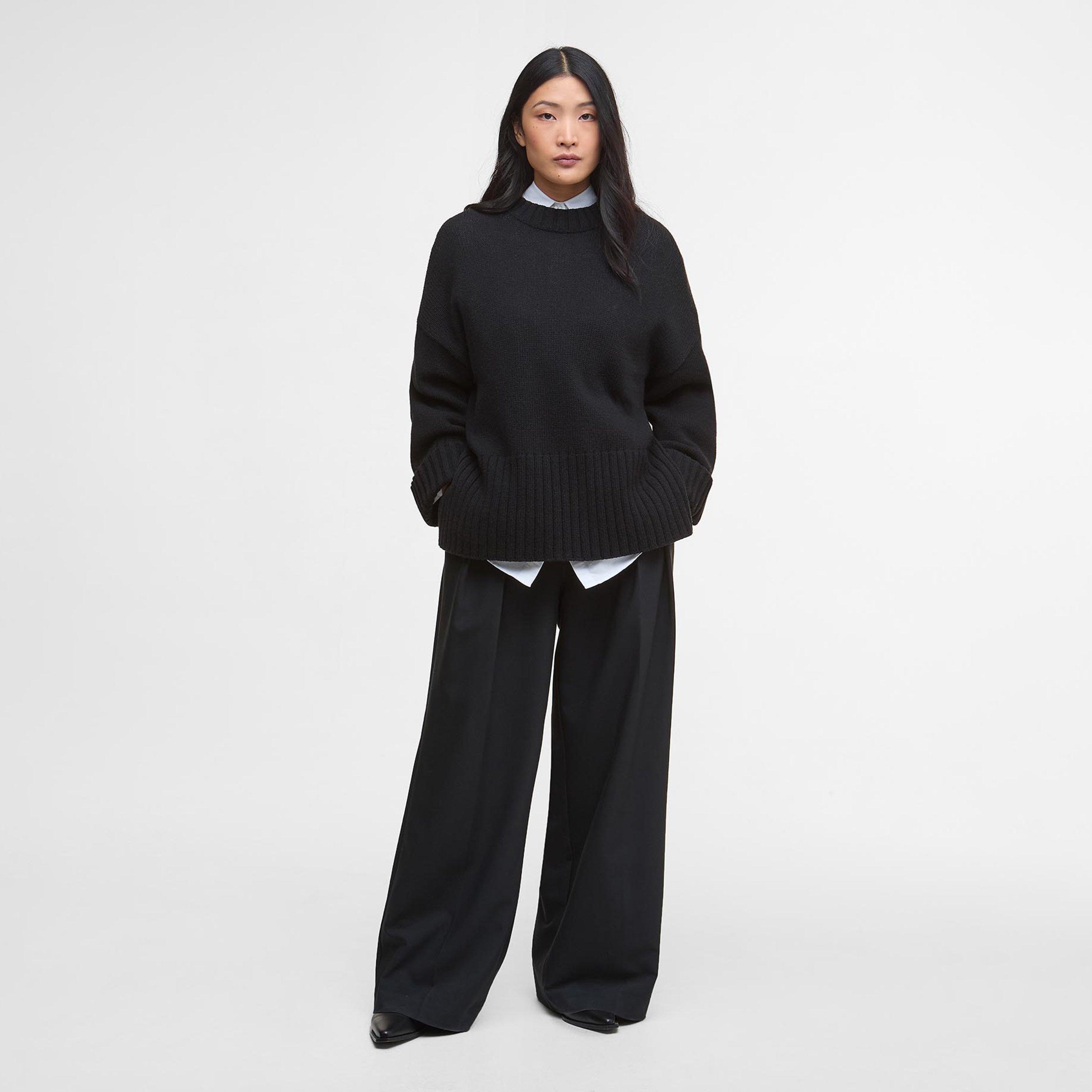 Black - Barbour - Sophia Crew Neck Jumper - 6