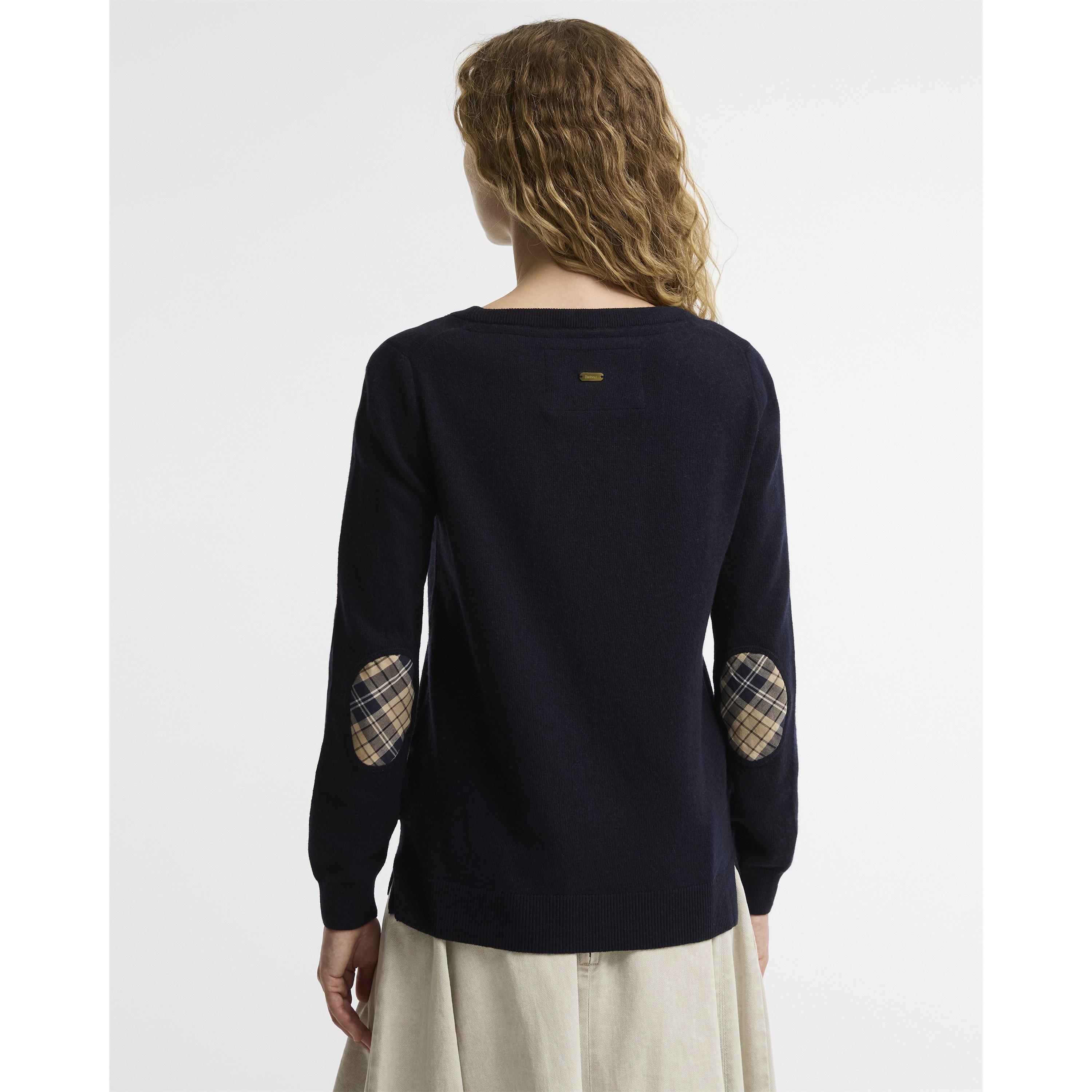 Navy - Barbour - Pendle Crew Neck Jumper - 3