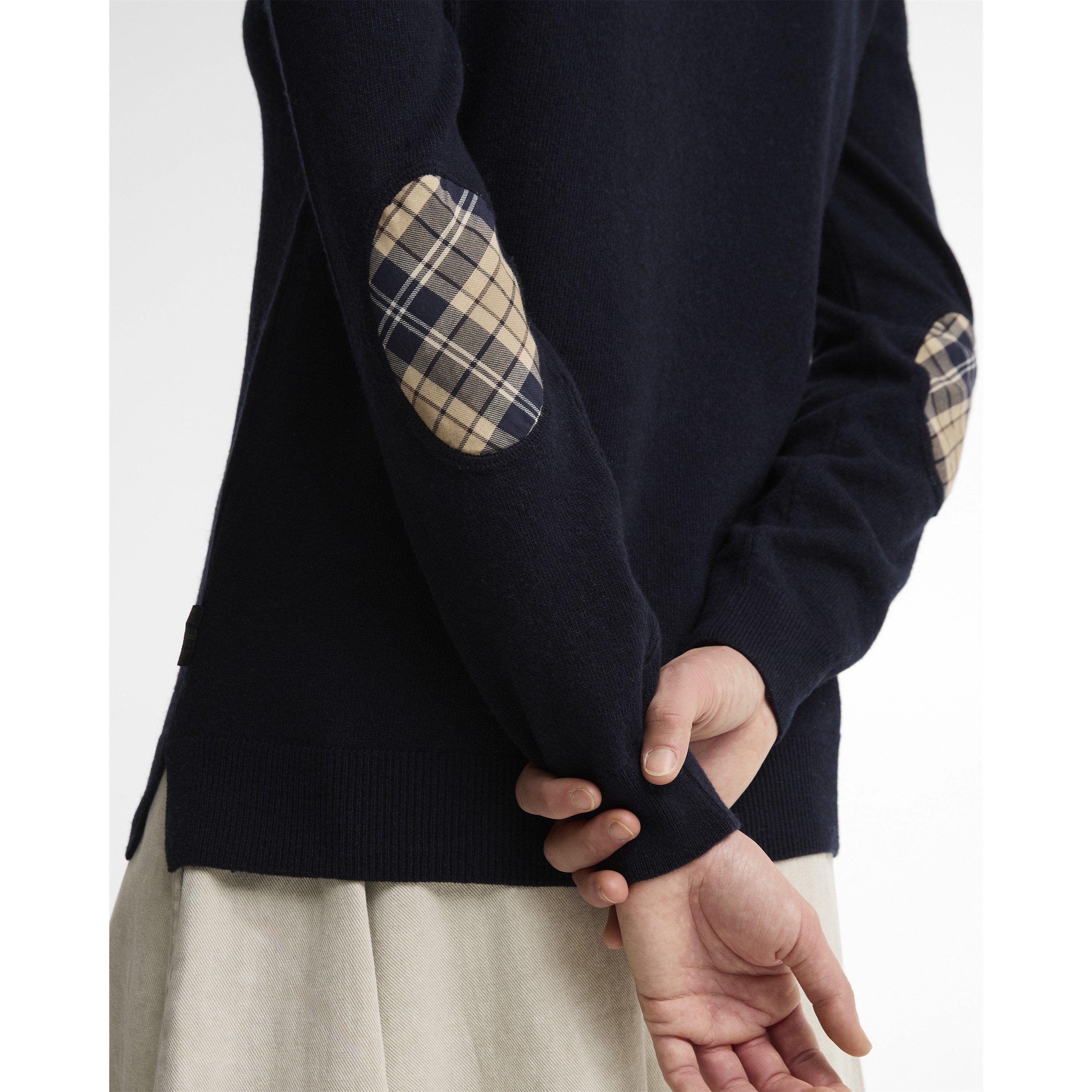 Navy - Barbour - Pendle Crew Neck Jumper - 5