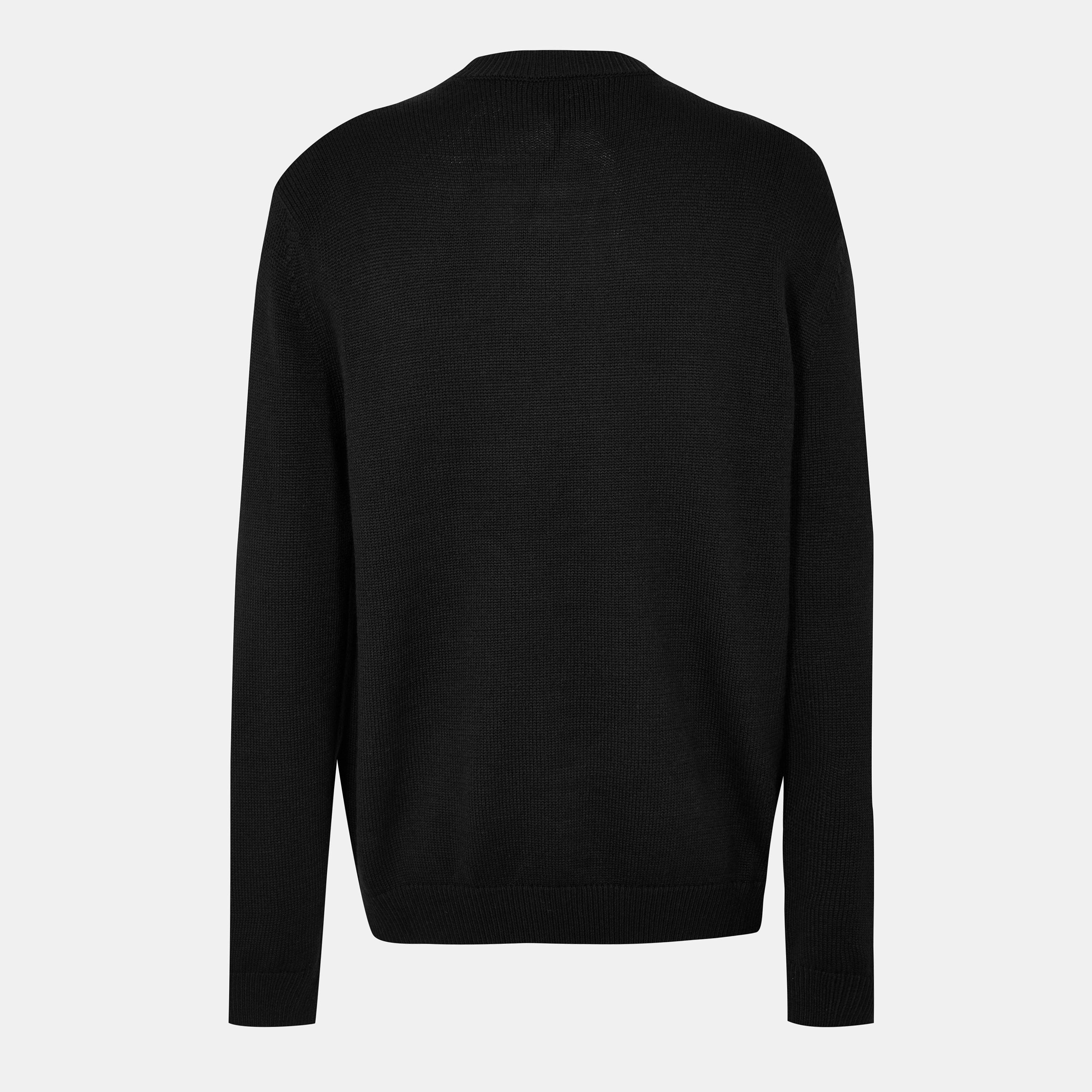 Black UC001 - Armani Exchange - Men's Crew Neck Jumper - 2
