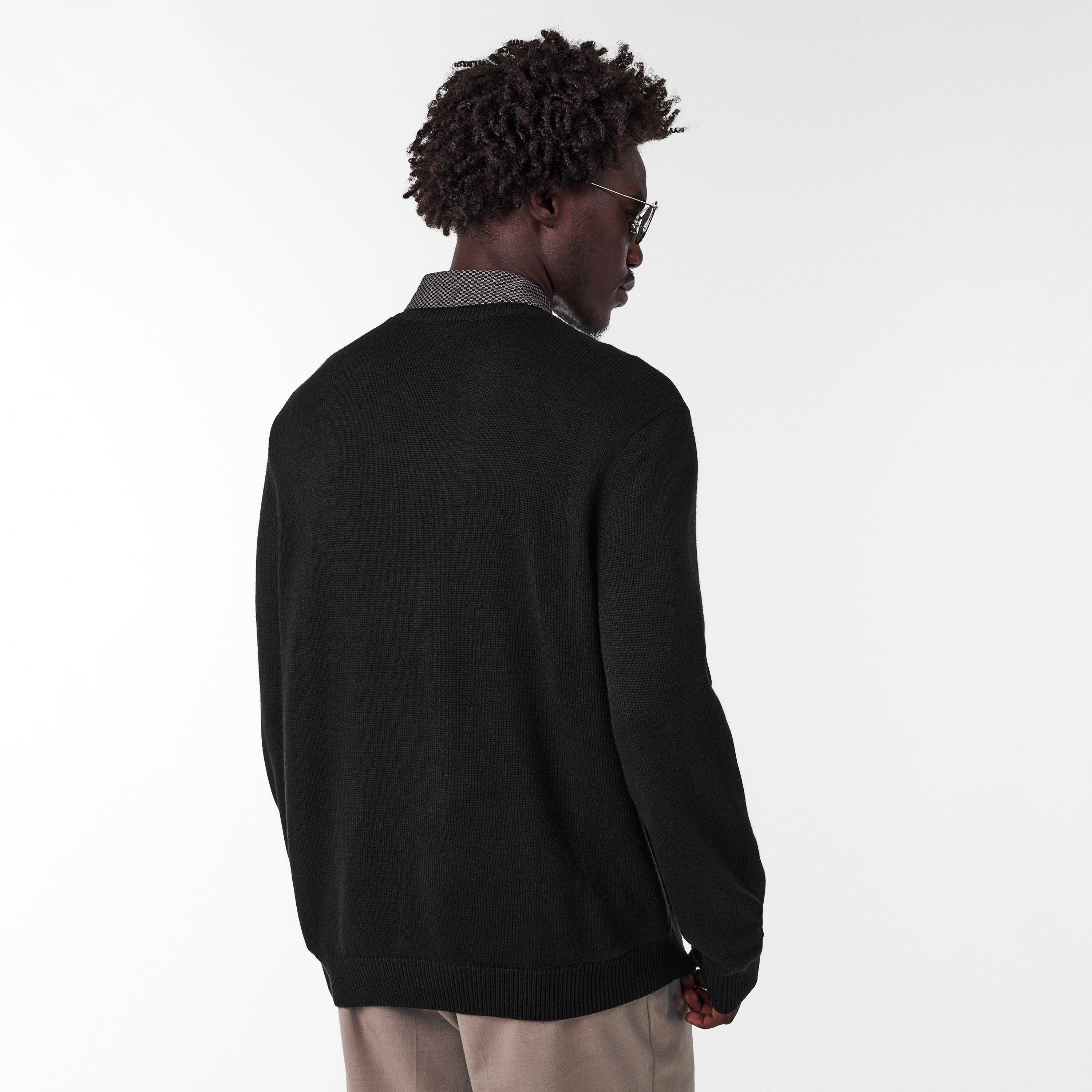 Black UC001 - Armani Exchange - Men's Crew Neck Jumper - 4