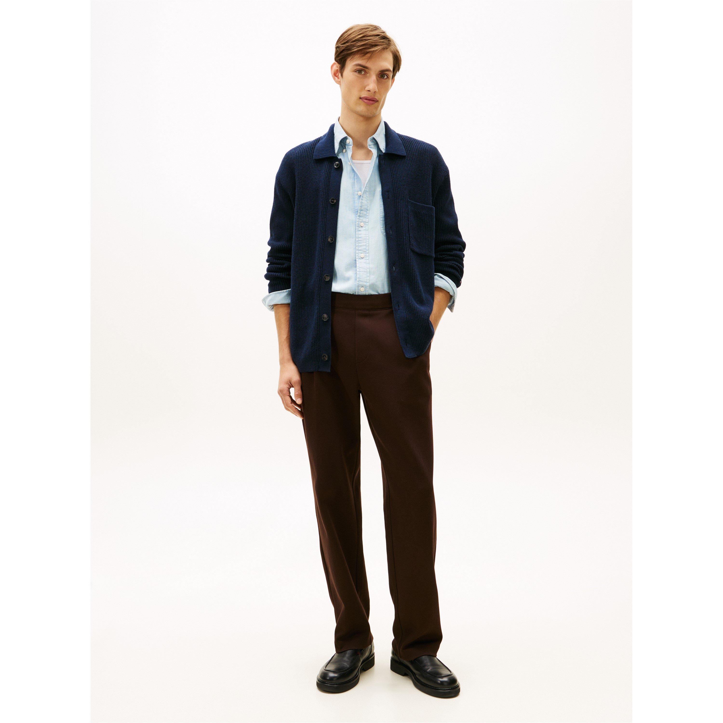 Night Navy - Tommy Hilfiger - Men's Rib Button Cardigan - 4