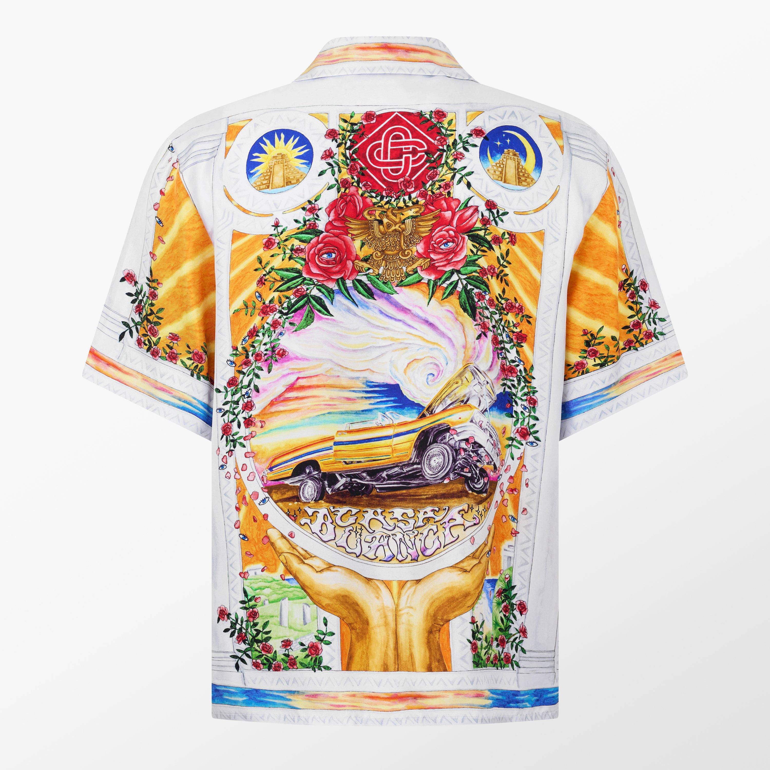 Multi - Casablanca - De Rose Silk Shirt - 2