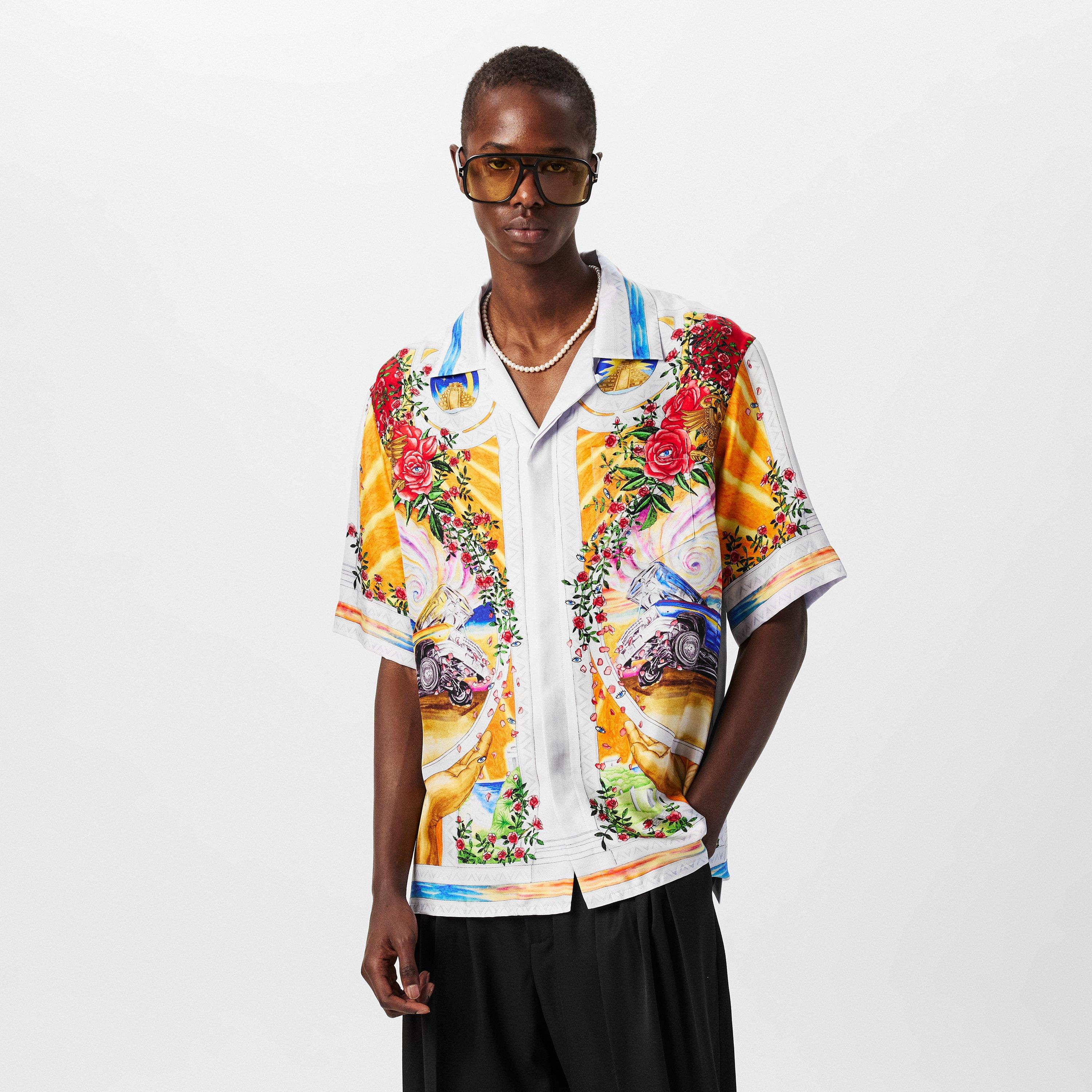 Multi - Casablanca - De Rose Silk Shirt - 3