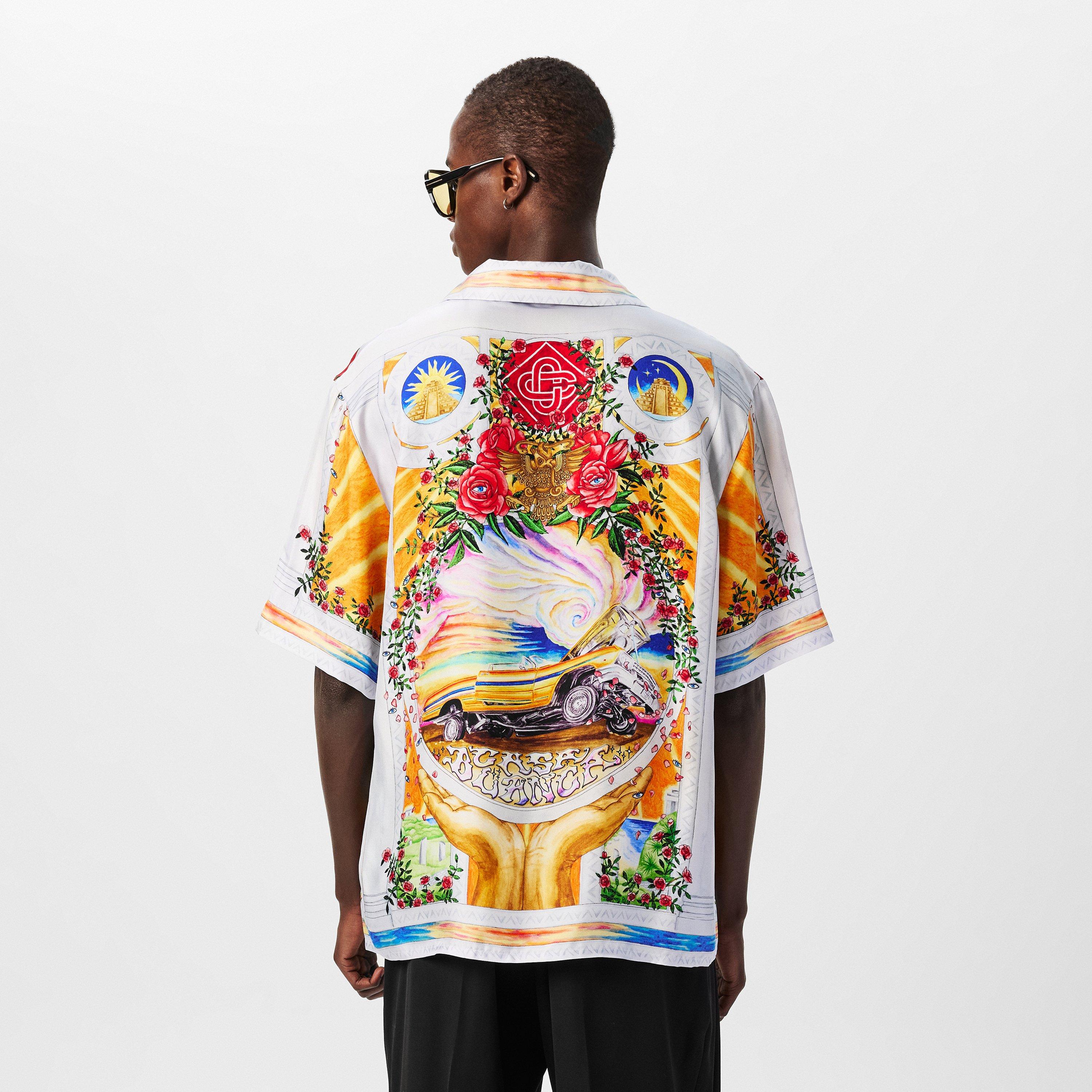 Multi - Casablanca - De Rose Silk Shirt - 4