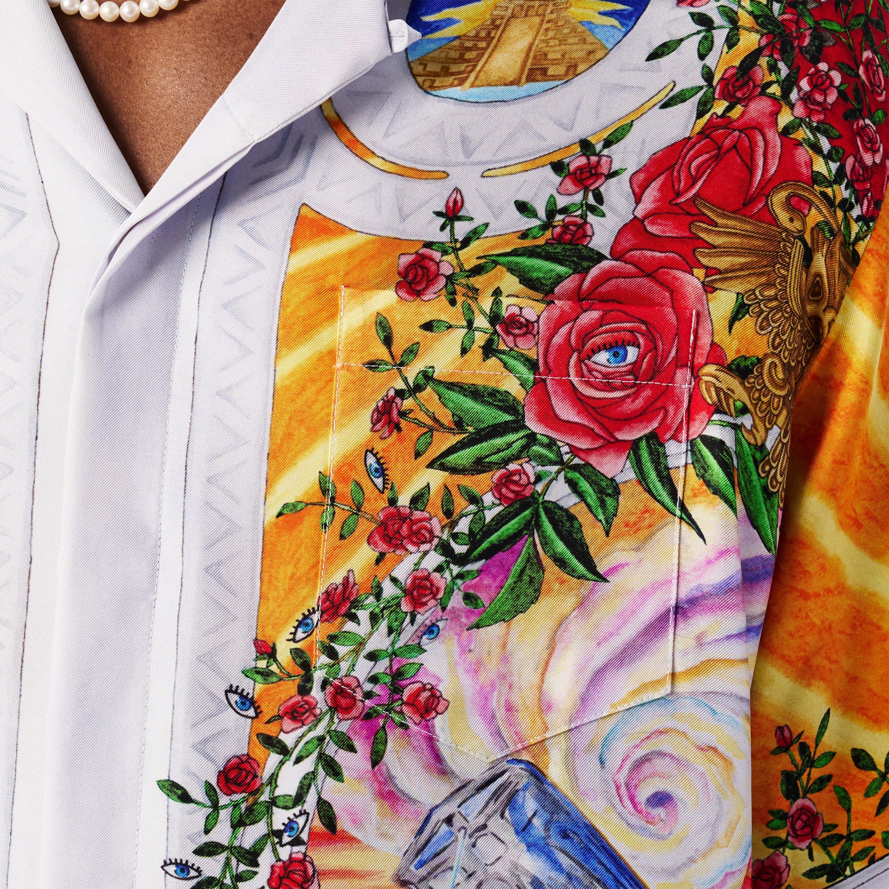 Multi - Casablanca - De Rose Silk Shirt - 5