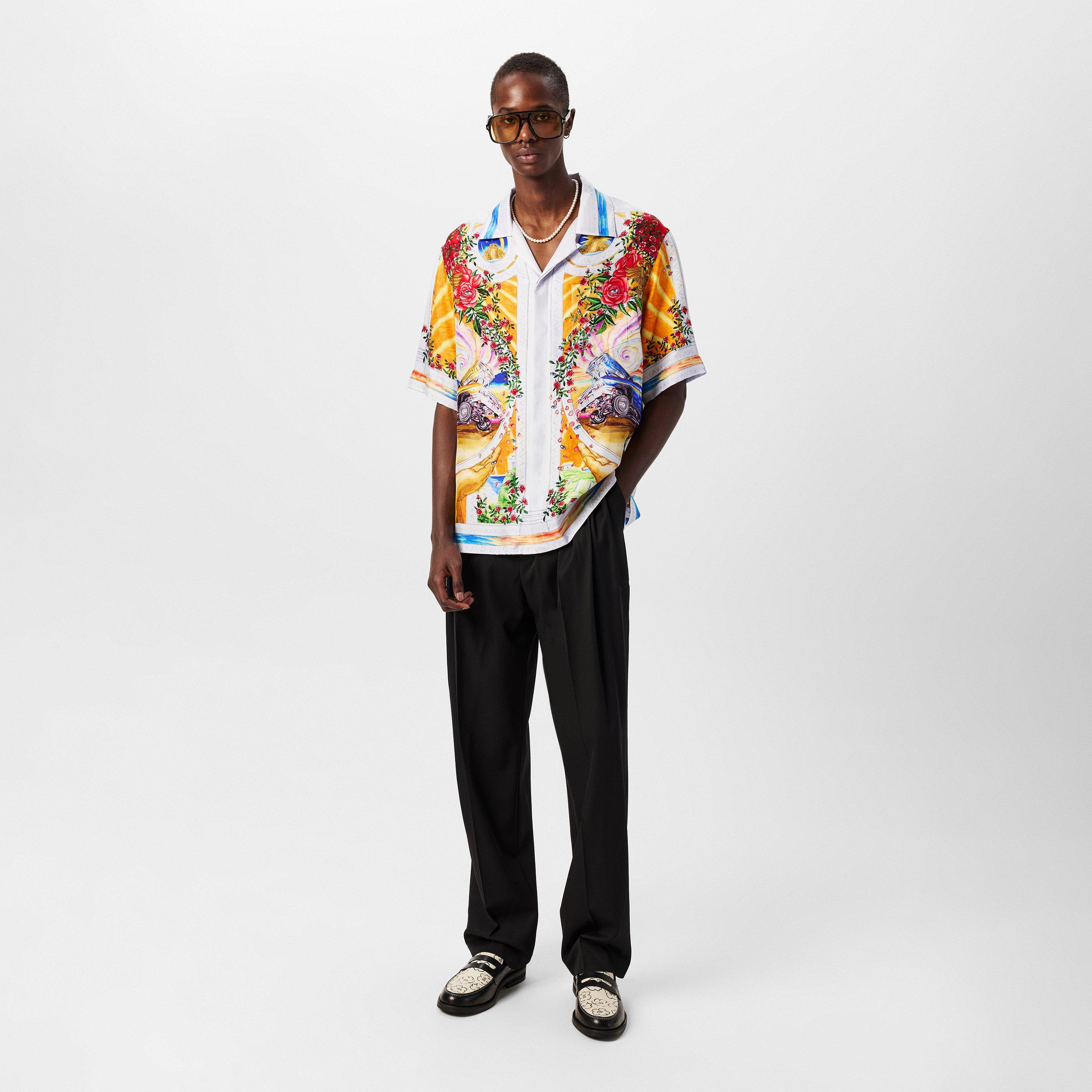 Multi - Casablanca - De Rose Silk Shirt - 6