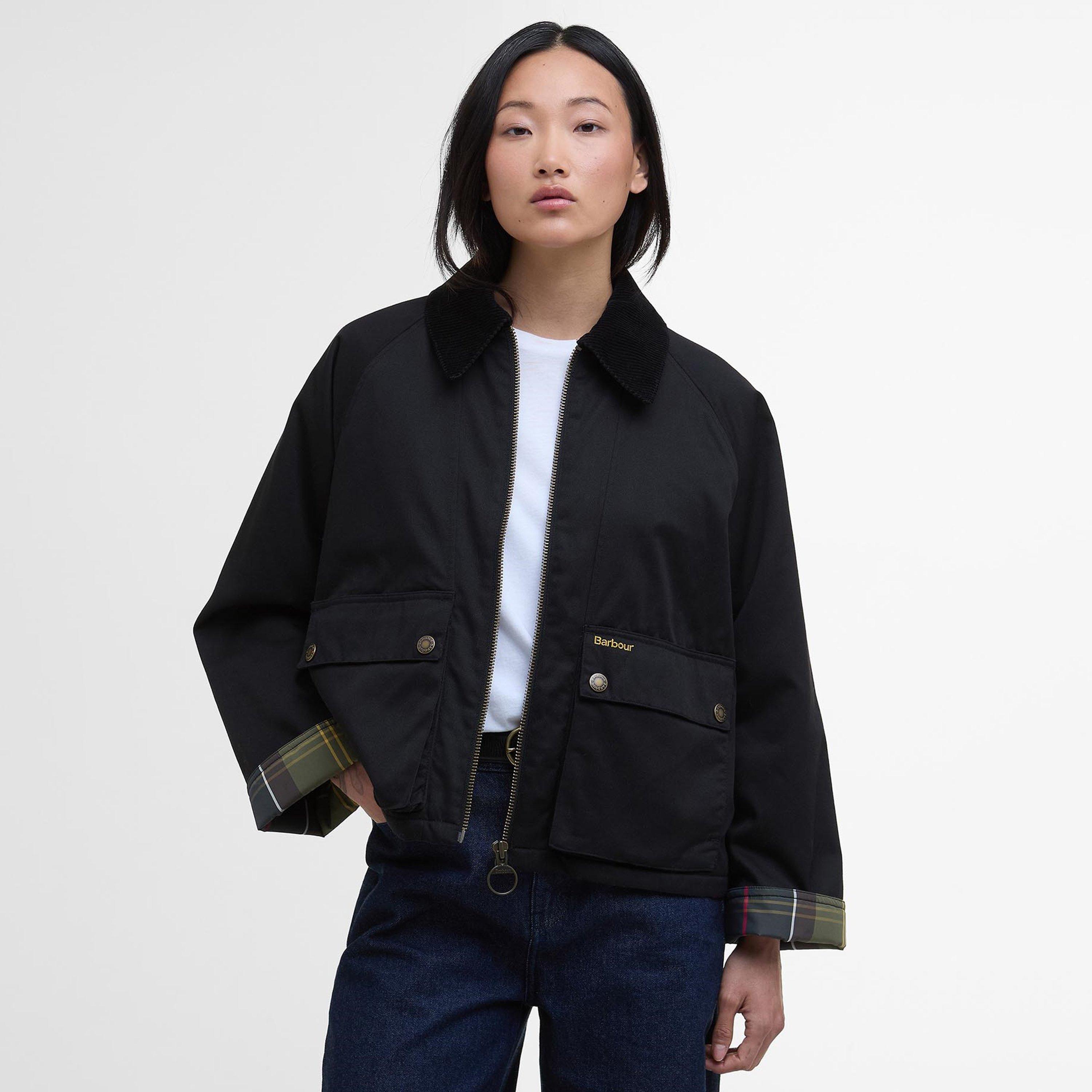 Black - Barbour - Women's Winnie Long Sleeve Oversized Fit Barn Jacket - 2