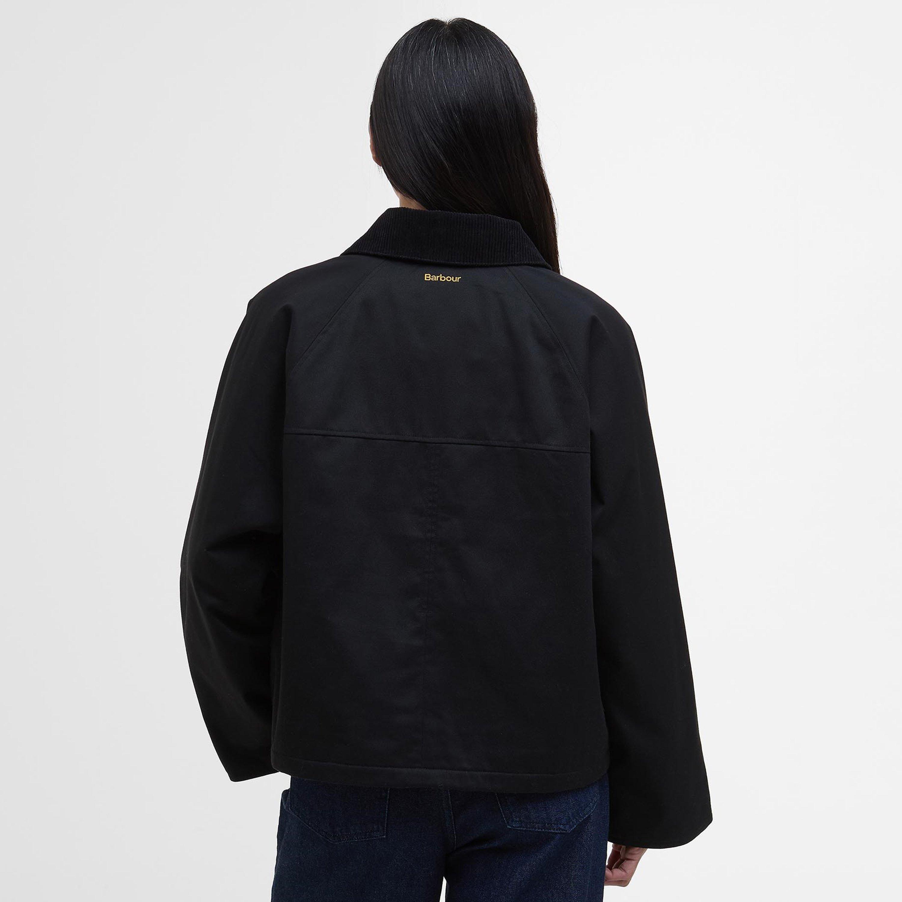 Black - Barbour - Women's Winnie Long Sleeve Oversized Fit Barn Jacket - 3