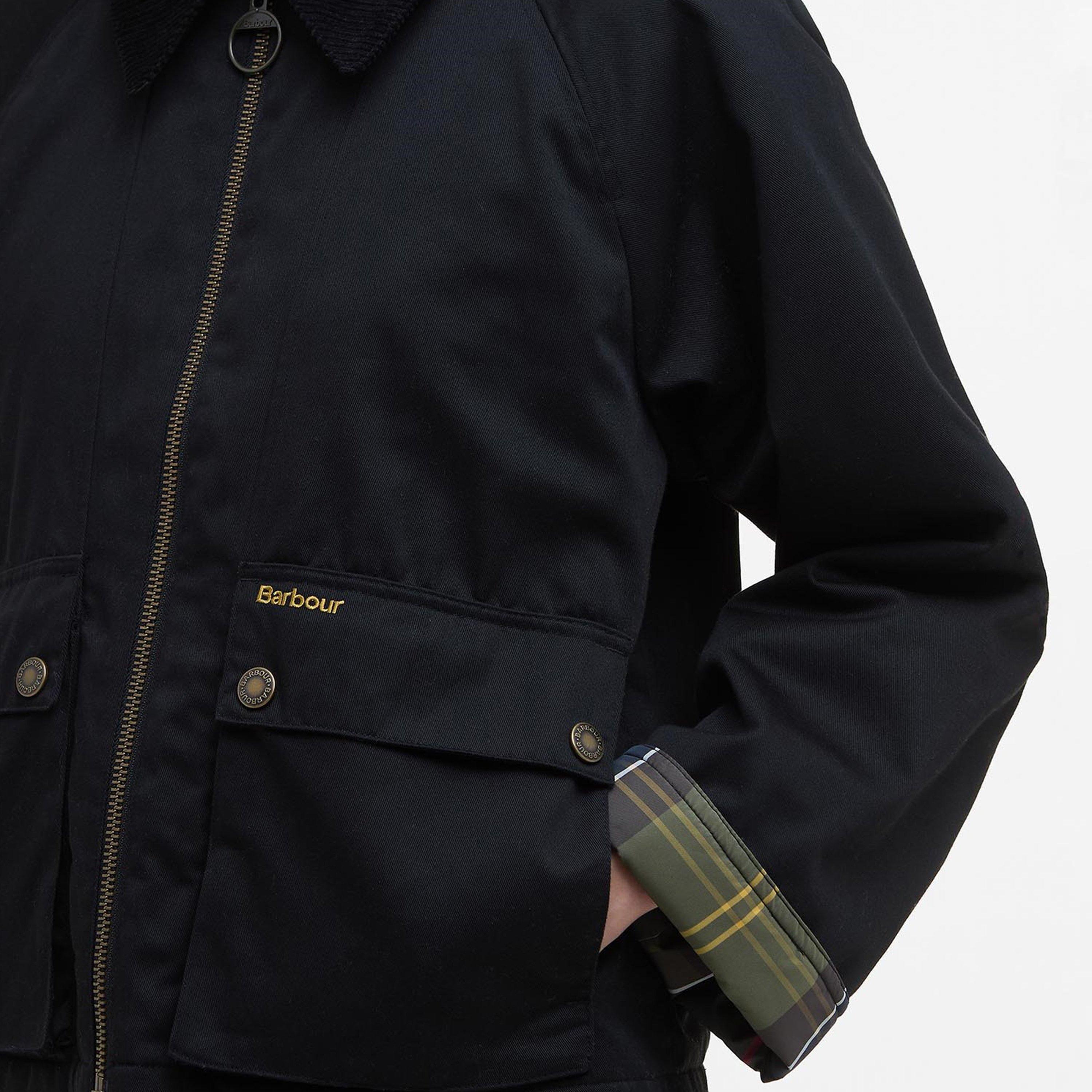 Black - Barbour - Women's Winnie Long Sleeve Oversized Fit Barn Jacket - 4