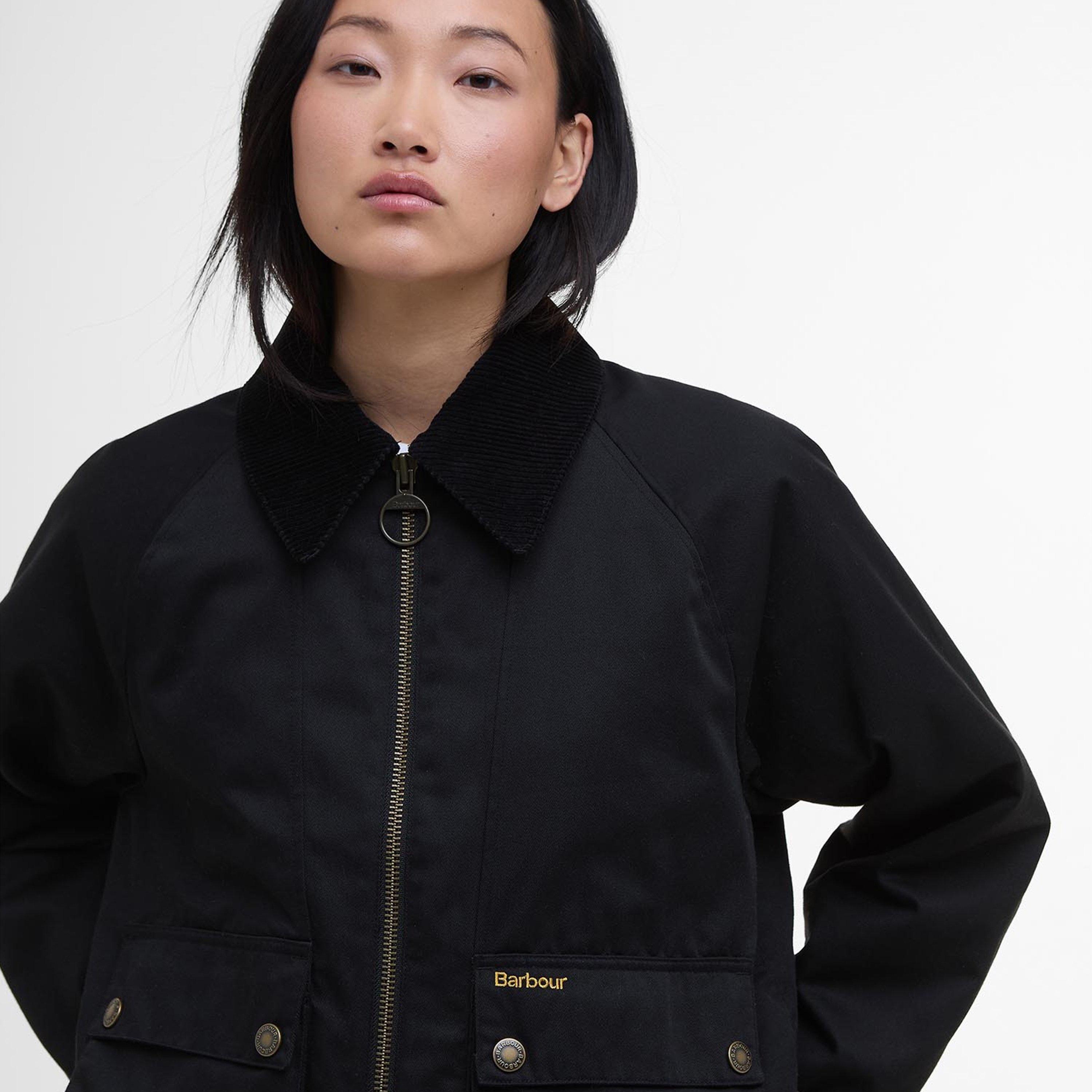 Black - Barbour - Women's Winnie Long Sleeve Oversized Fit Barn Jacket - 5