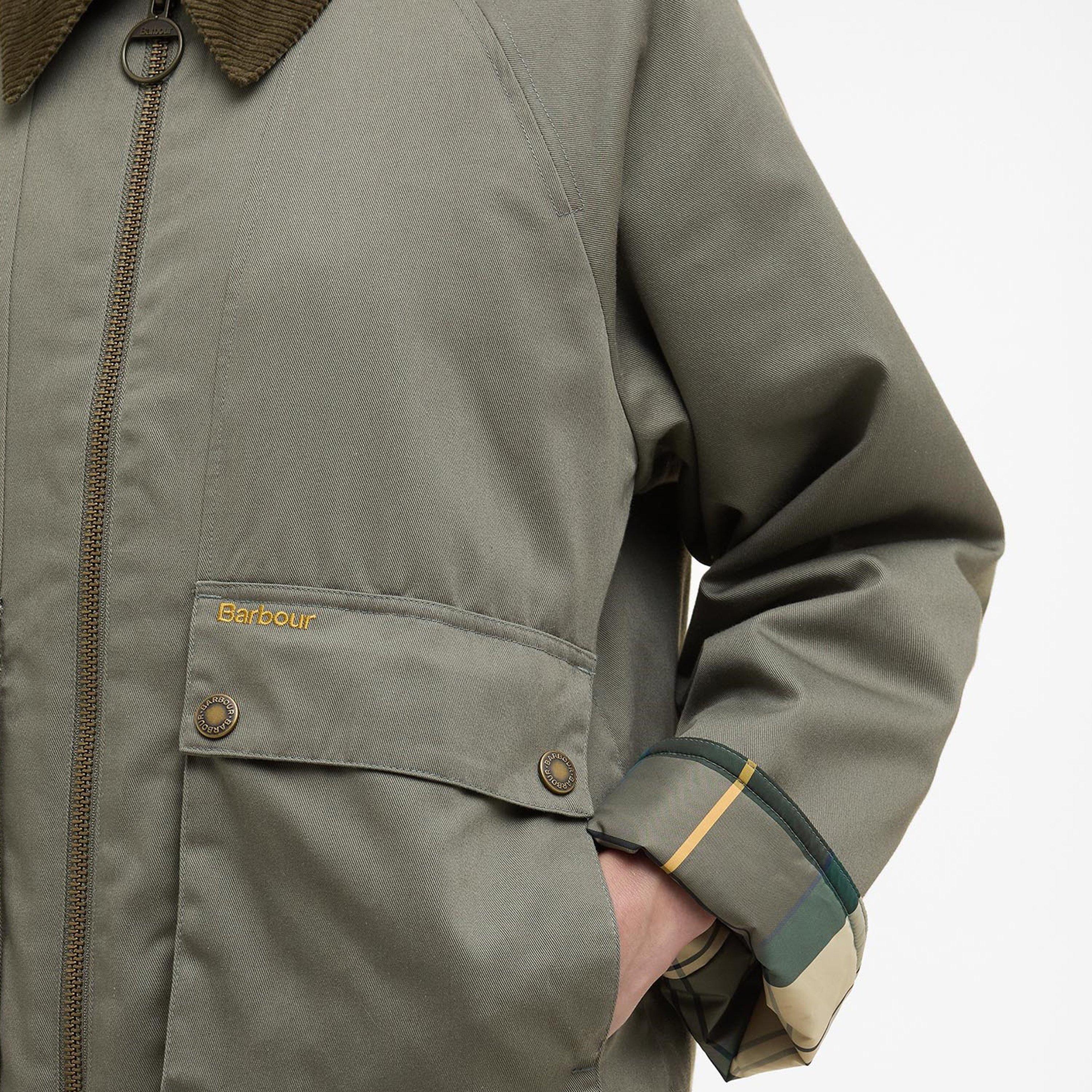 Dusky Khaki - Barbour - Women's Winnie Long Sleeve Oversized Fit Barn Jacket - 4