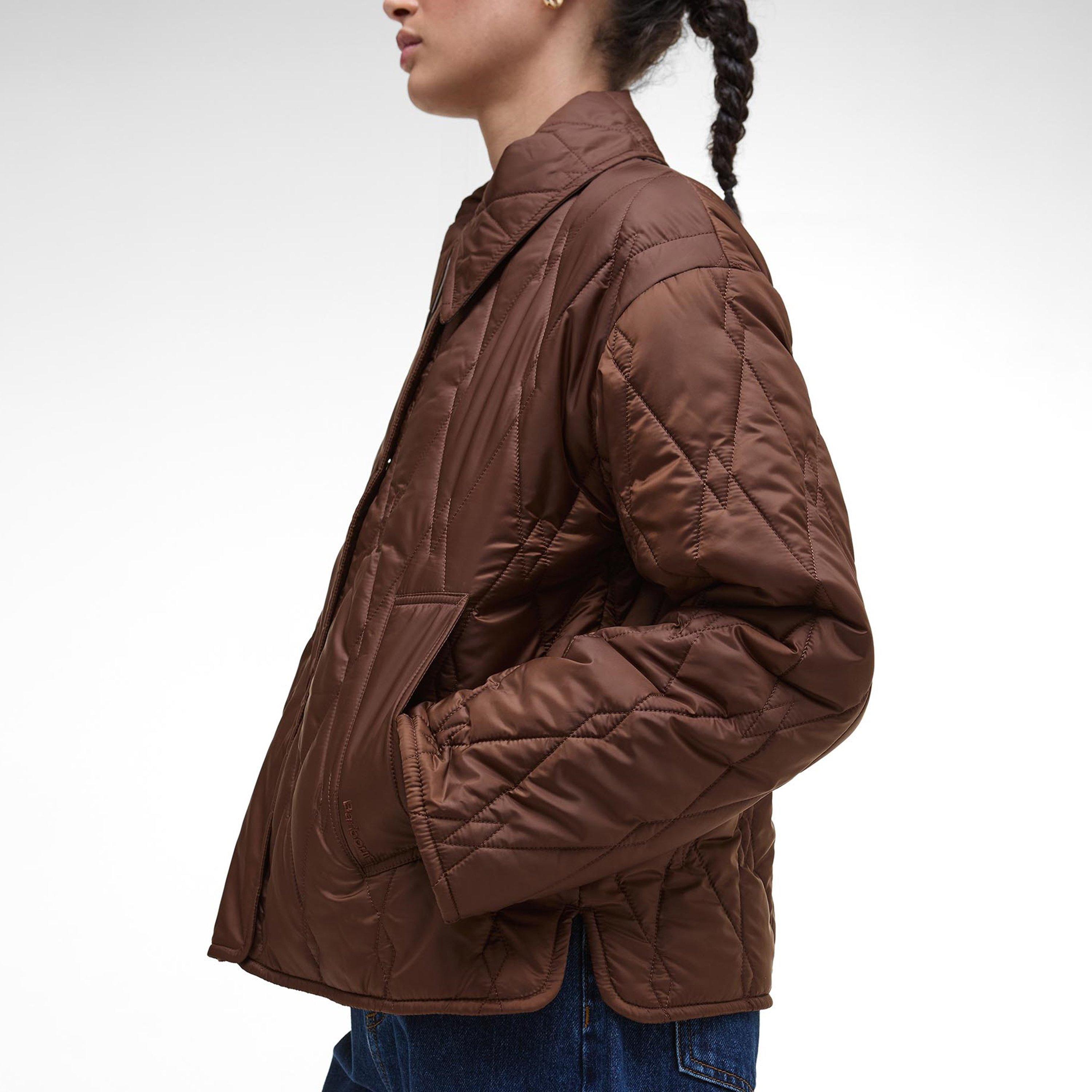 Vicuna/Tartan - Barbour - Women's Bernadette Long Sleeve Quilted Jacket - 4