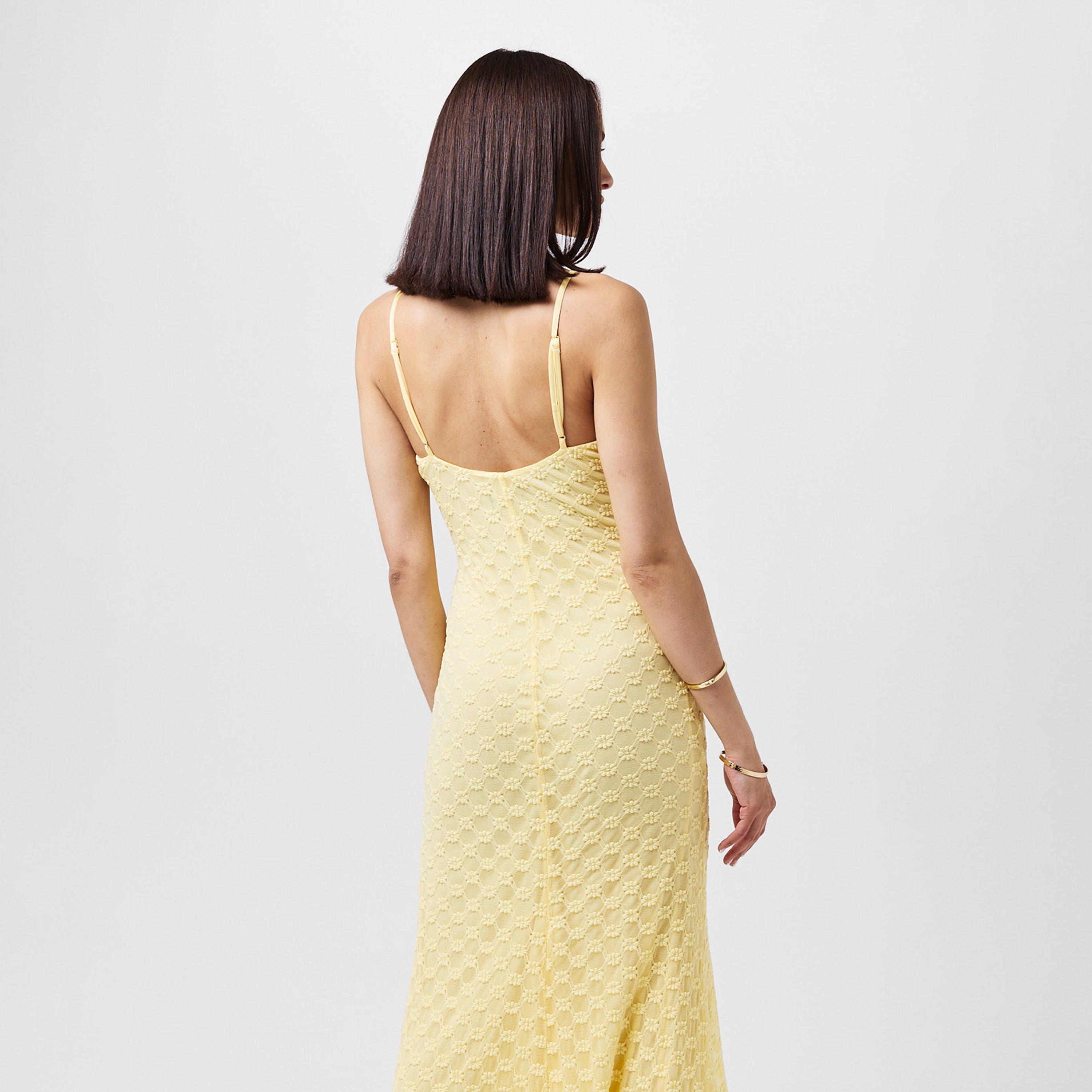 Canary Yellow - Bardot - Adoni Mesh Midi Dress - 4