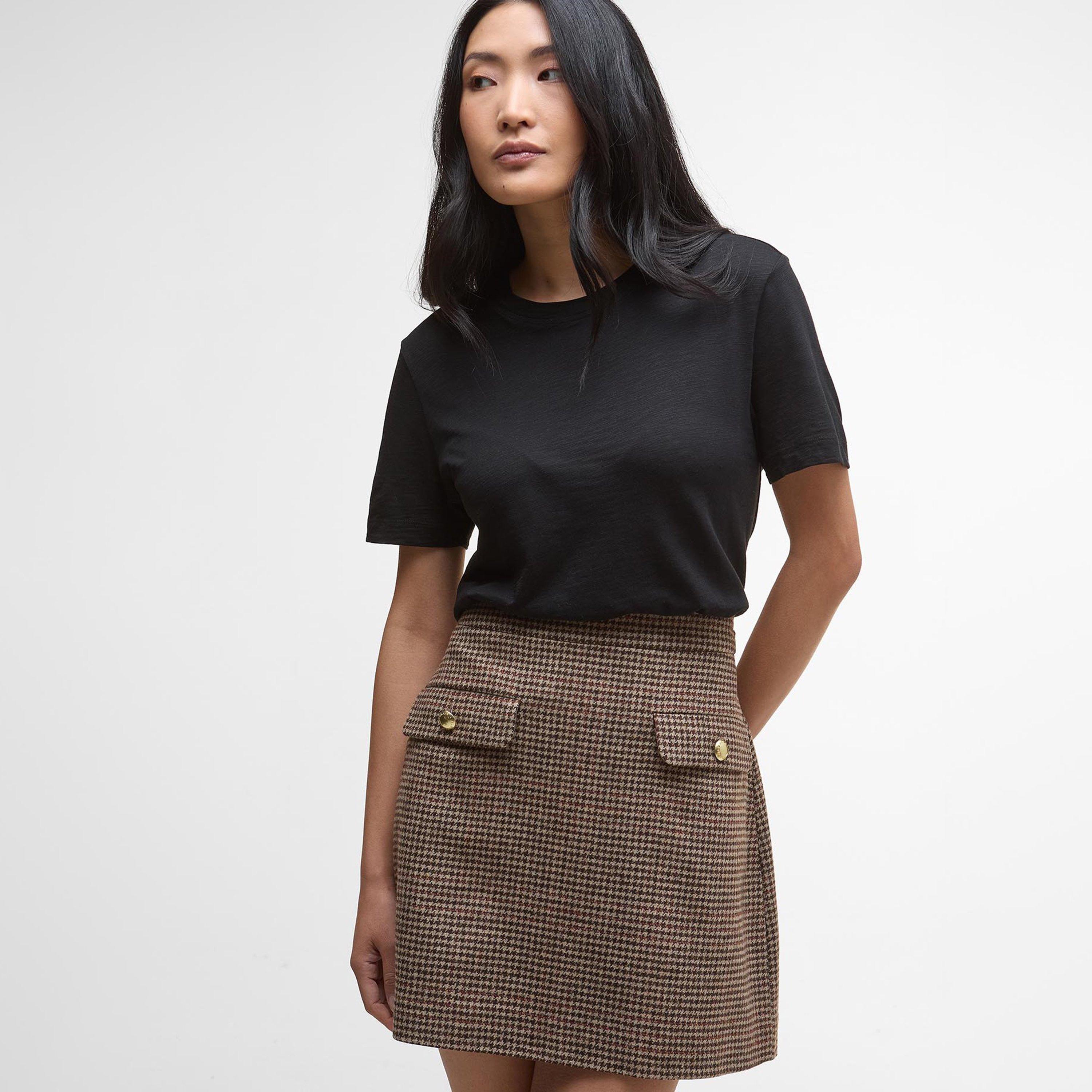 Multi Check - Barbour - Sophia Mini Wool Skirt - 4