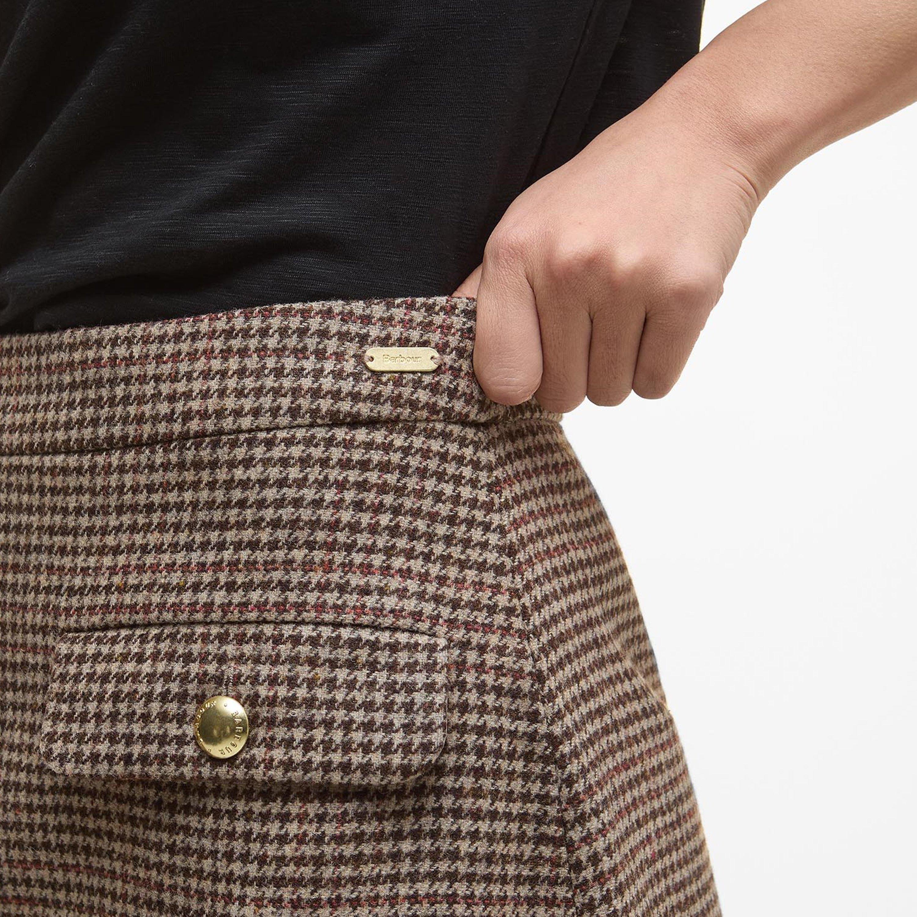 Multi Check - Barbour - Sophia Mini Wool Skirt - 5