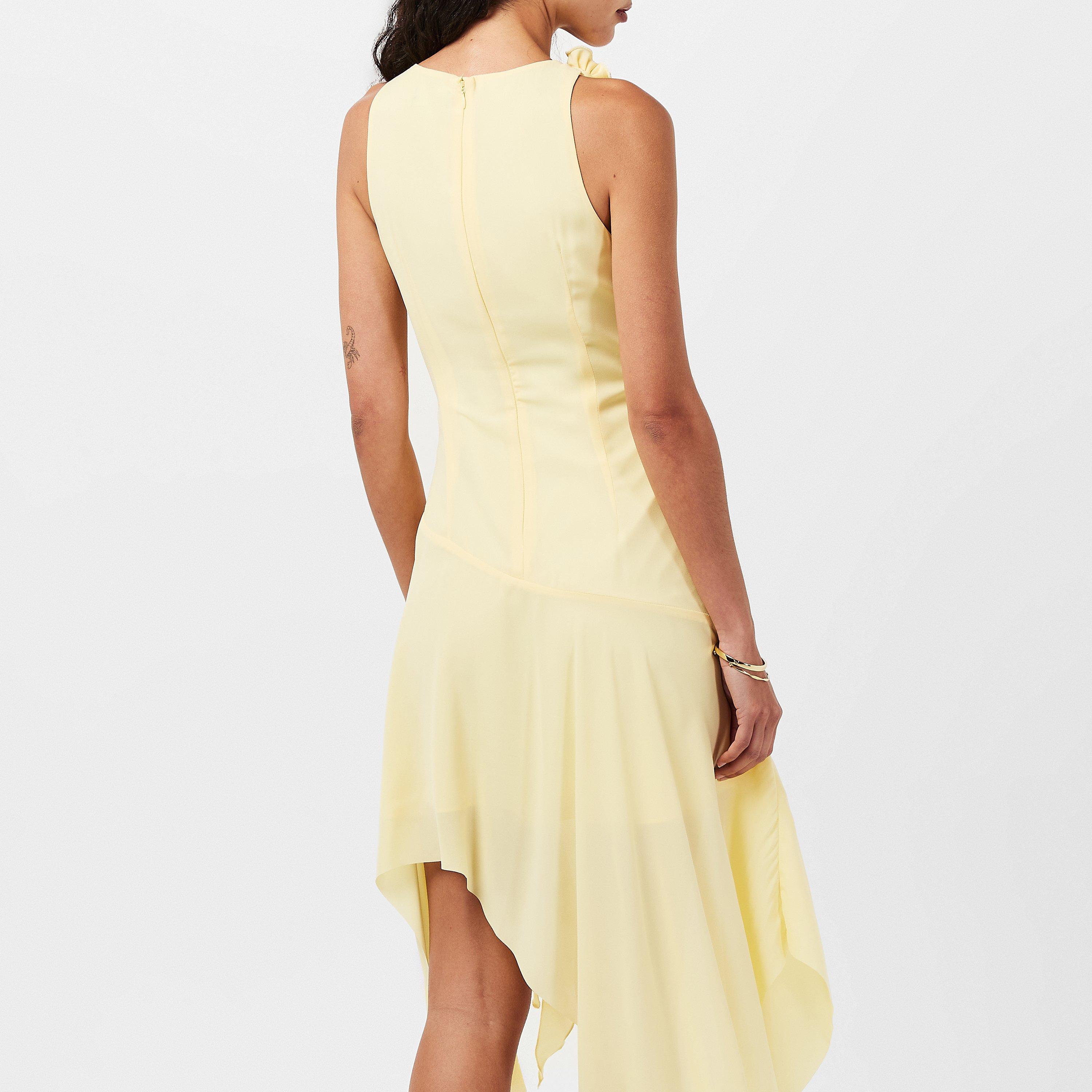 Canary Yellow - Bardot - Womens Ivana High Low Bodycon Dress - 4