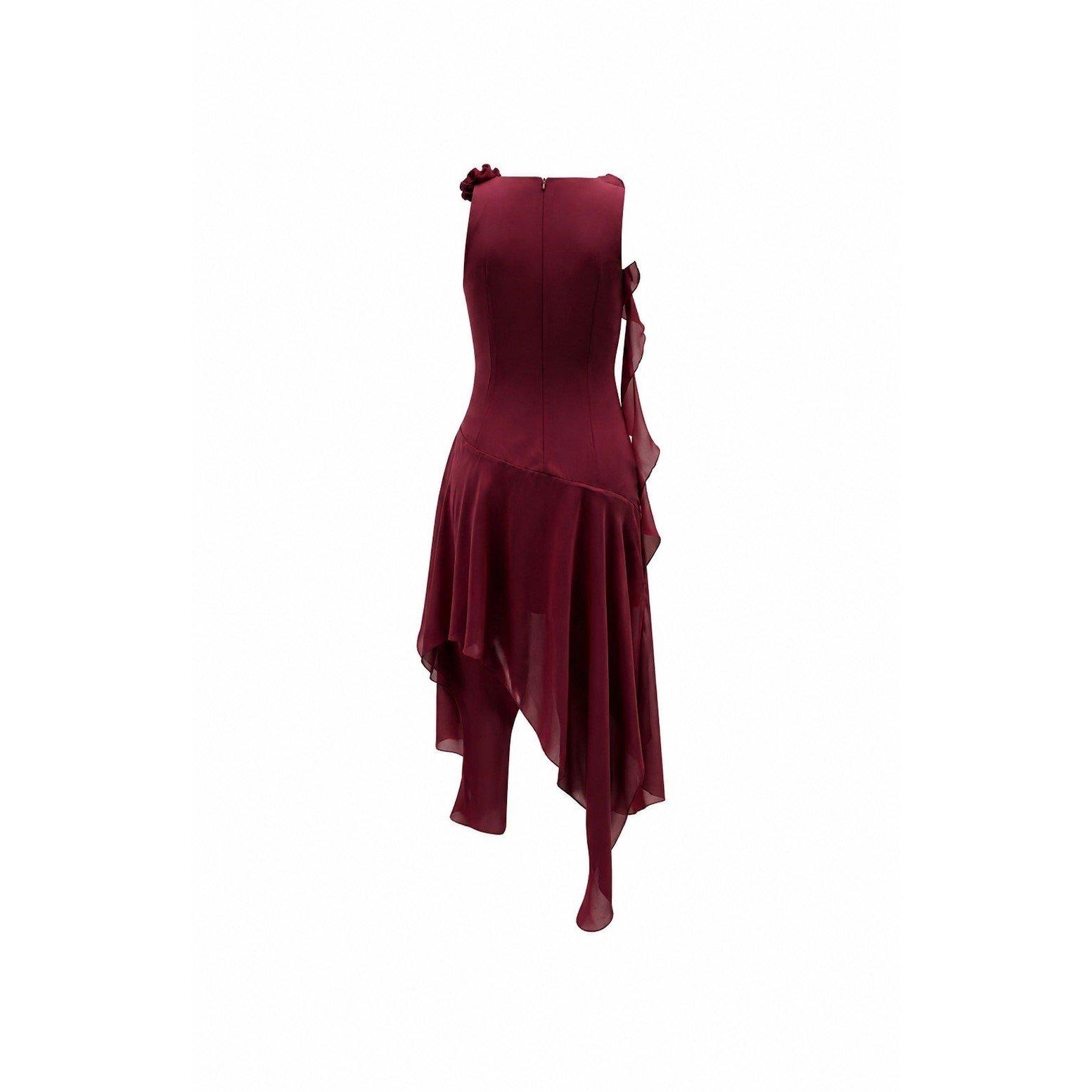 Plum - Bardot - Womens Ivana High Low Midi Bodycon Dress - 3