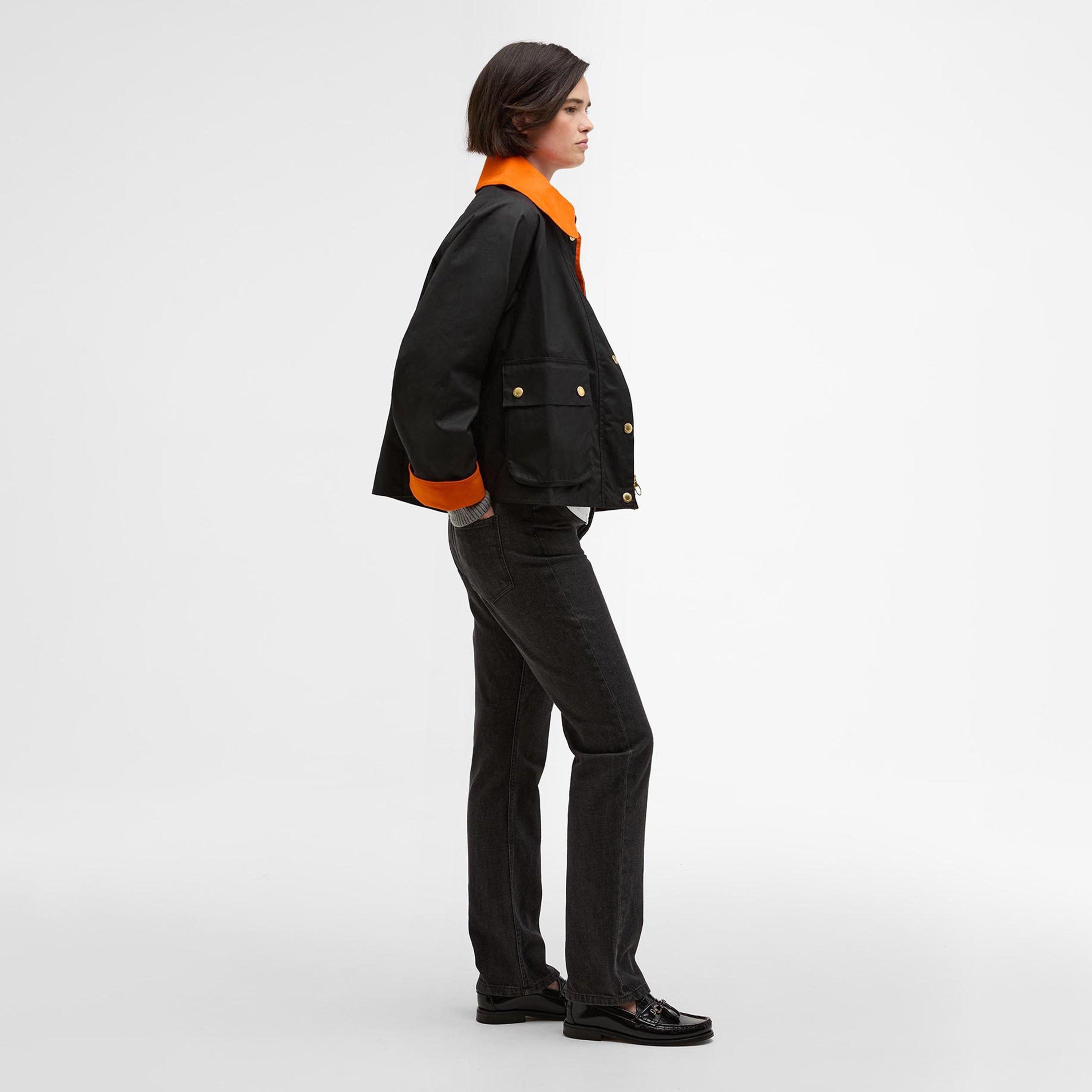 Black/Classic - Barbour - Icons Spey Waxed Jacket - 4