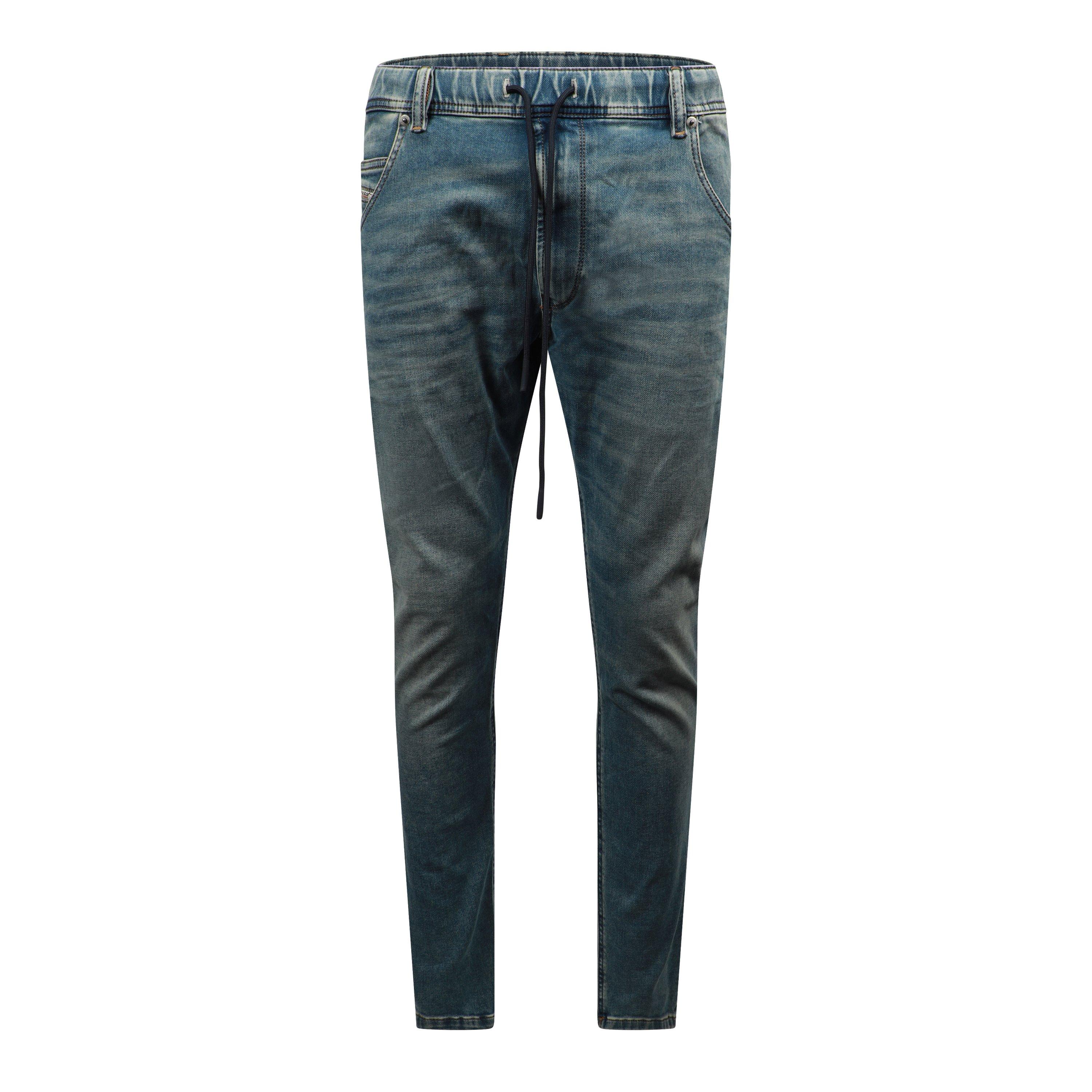 Blue Denim - Diesel - Men's Krooley-Ne Sweat Tapered Jeans - 1