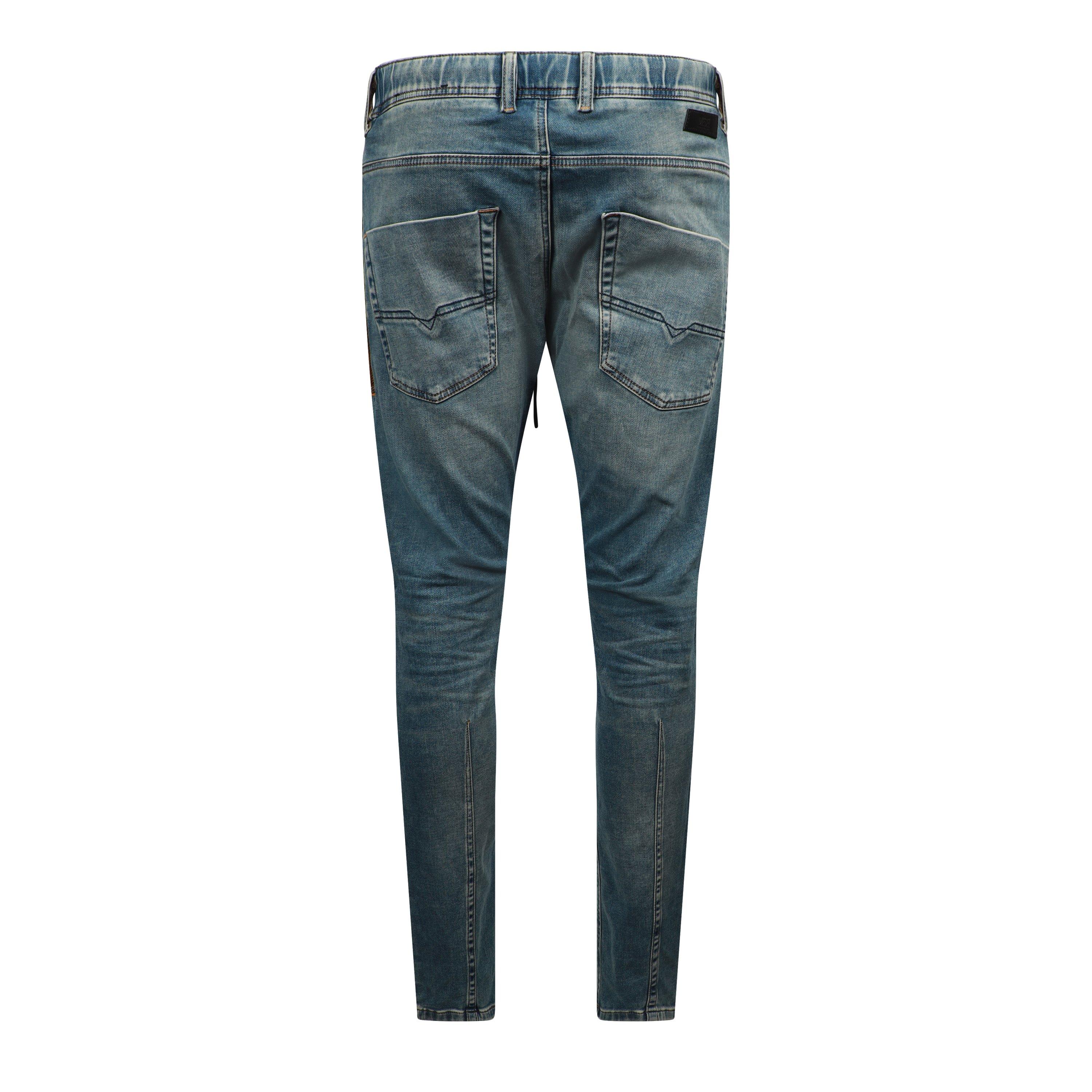 Blue Denim - Diesel - Men's Krooley-Ne Sweat Tapered Jeans - 2