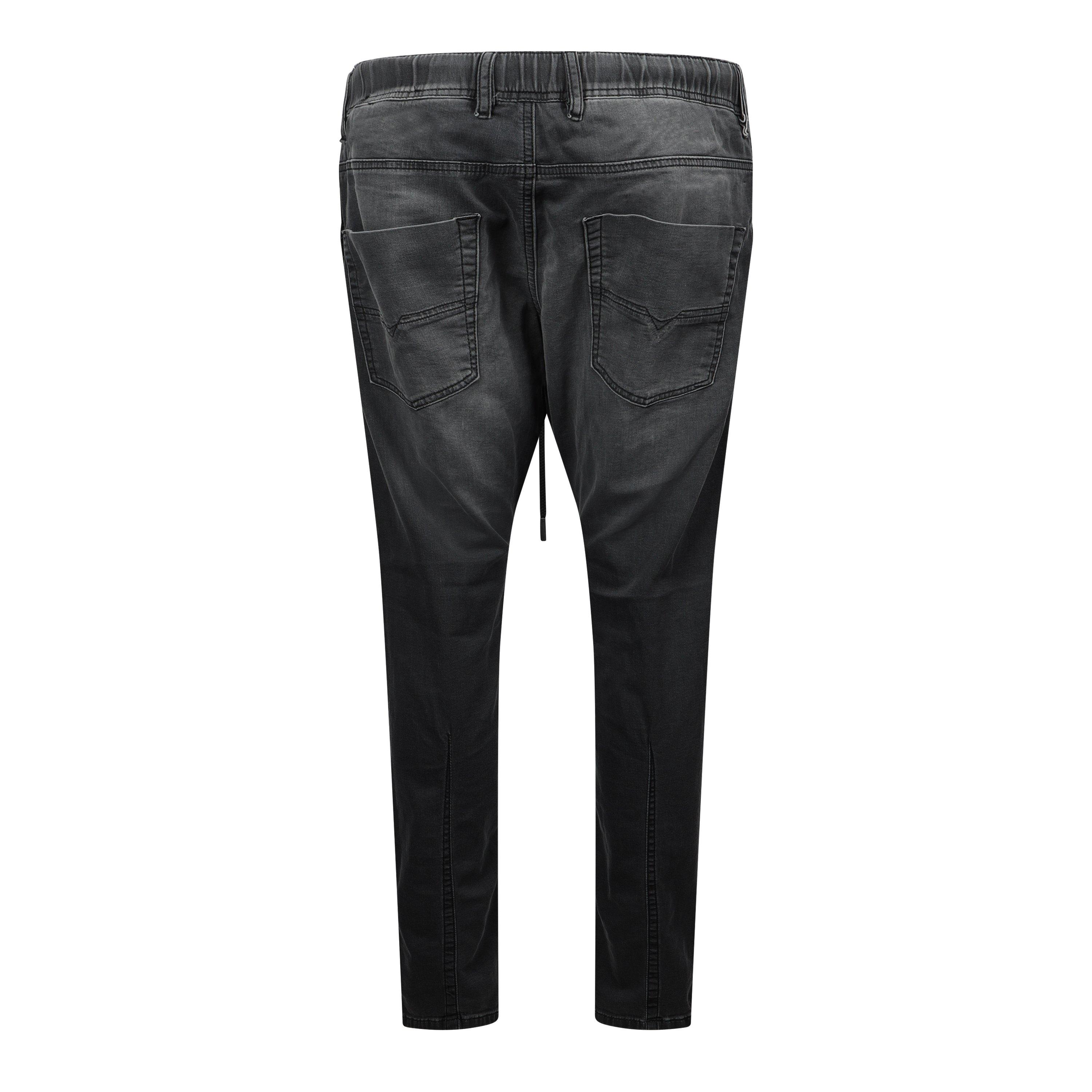 Black/Grey De - Diesel - Men's Krooley-Ne Sweat Tapered Jeans - 2