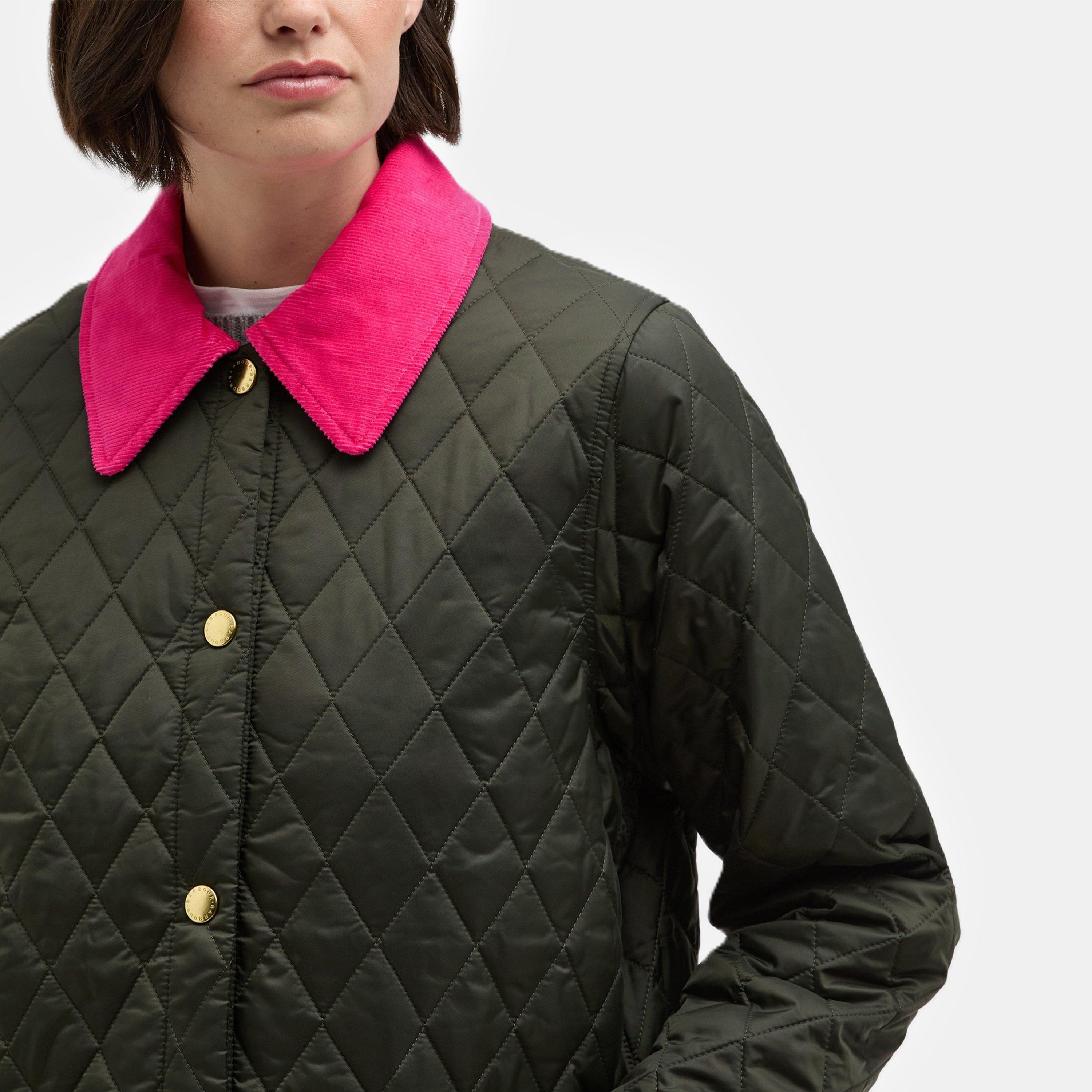 Sage/Fuchs/Anc - Barbour - Women's  Icons Modern Liddesdale Long Sleeve Quilted Jacket - 3