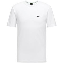 Boss Curved Logo T Shirt