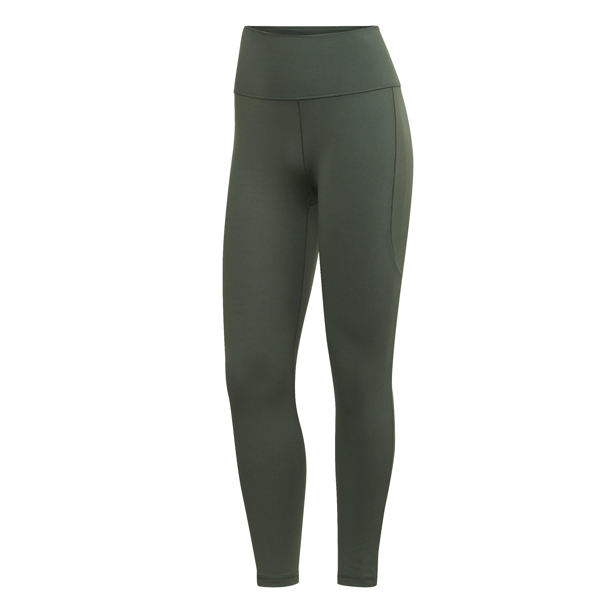 Adidas Women's Yoga Studio 7/8 Leggings - Green - 16 (XL)