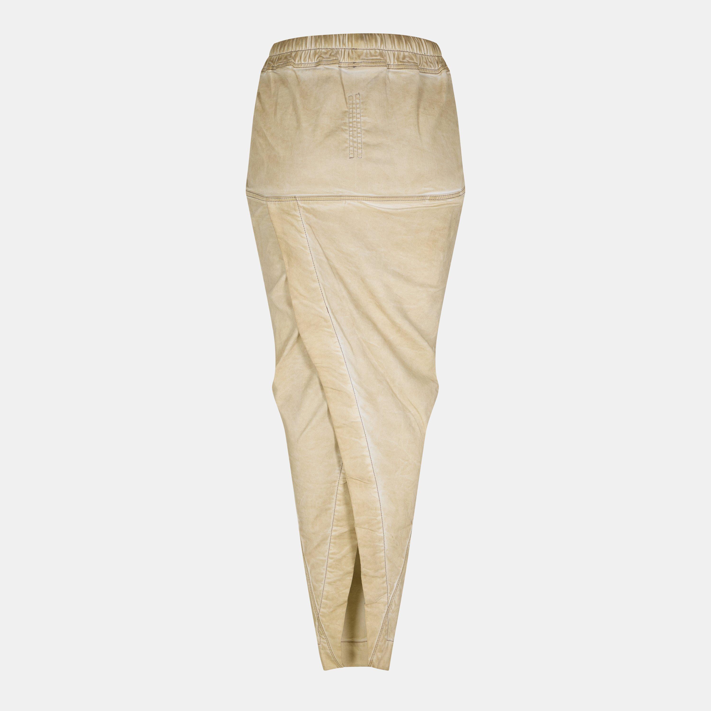 Parchment - Rick Owens Drkshdw - Women's Pillar Maxi Skirt - 2