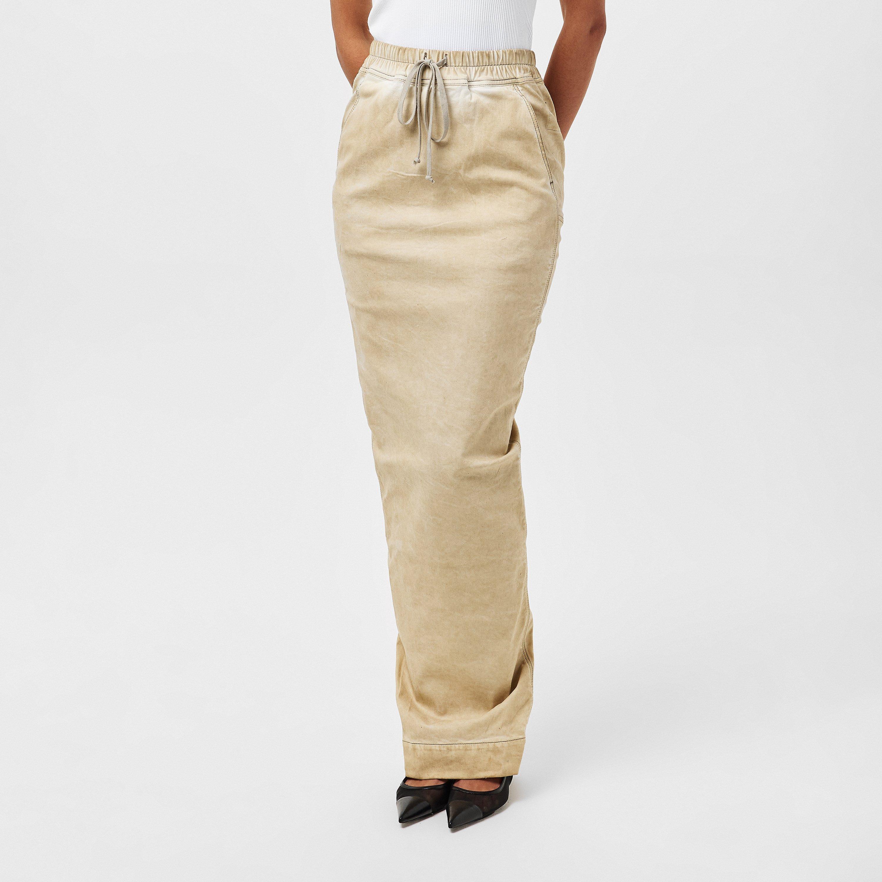 Parchment - Rick Owens Drkshdw - Women's Pillar Maxi Skirt - 3