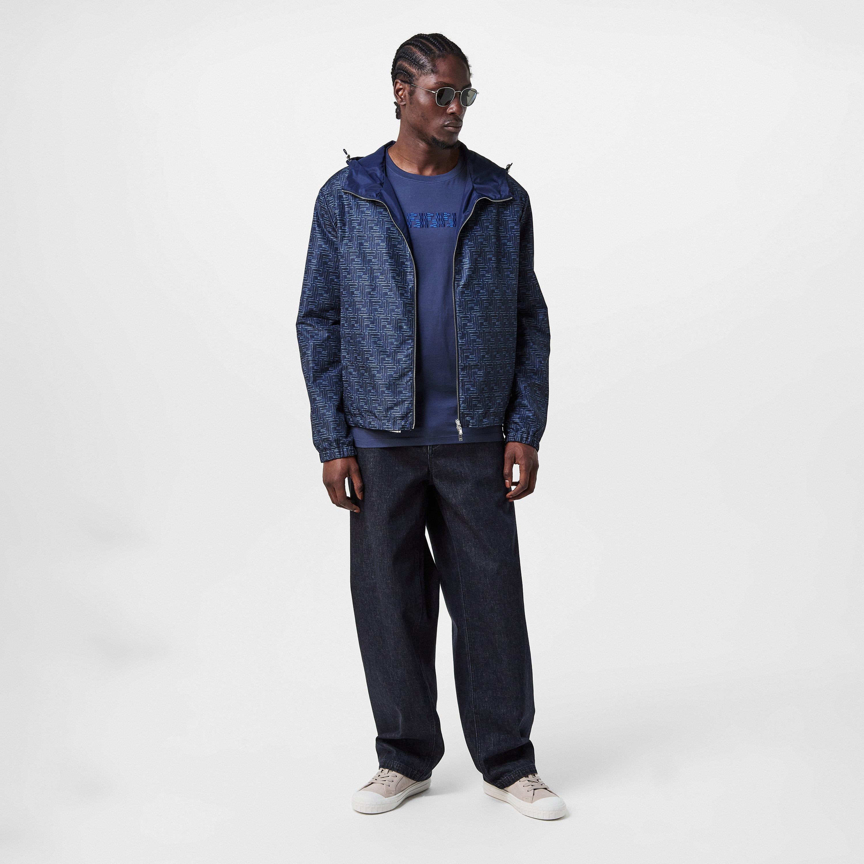 Blue - Fendi - Men's All Over Lightweight Windbreaker - 7