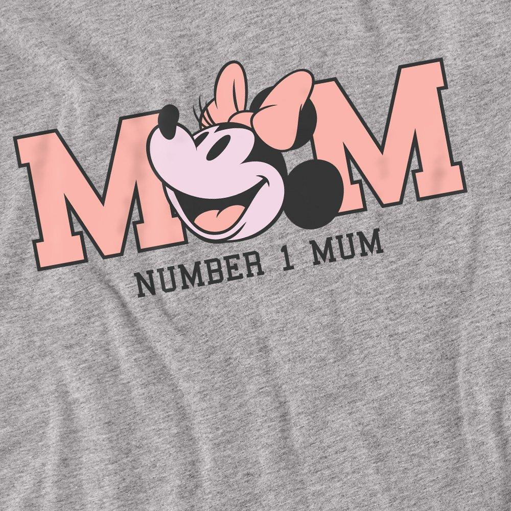 Light Grey - Disney - Minnie Mouse Mothers Day Number 1 Mum Long Sleeve - 2