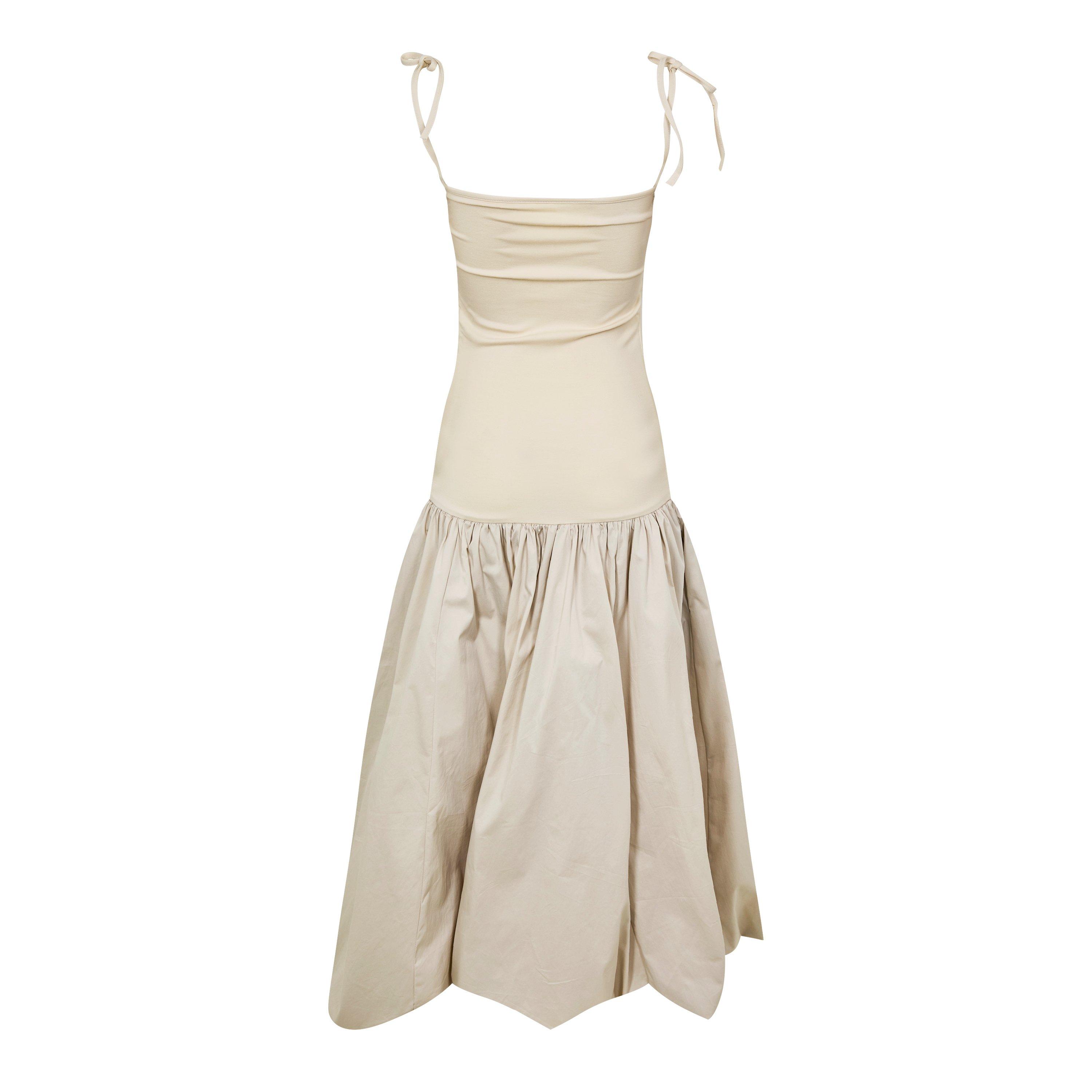 Milk - AmyLynn - Women's Amy Lynn Alexa Shoulder Tie Ultra Mini Peplum Dress - 2