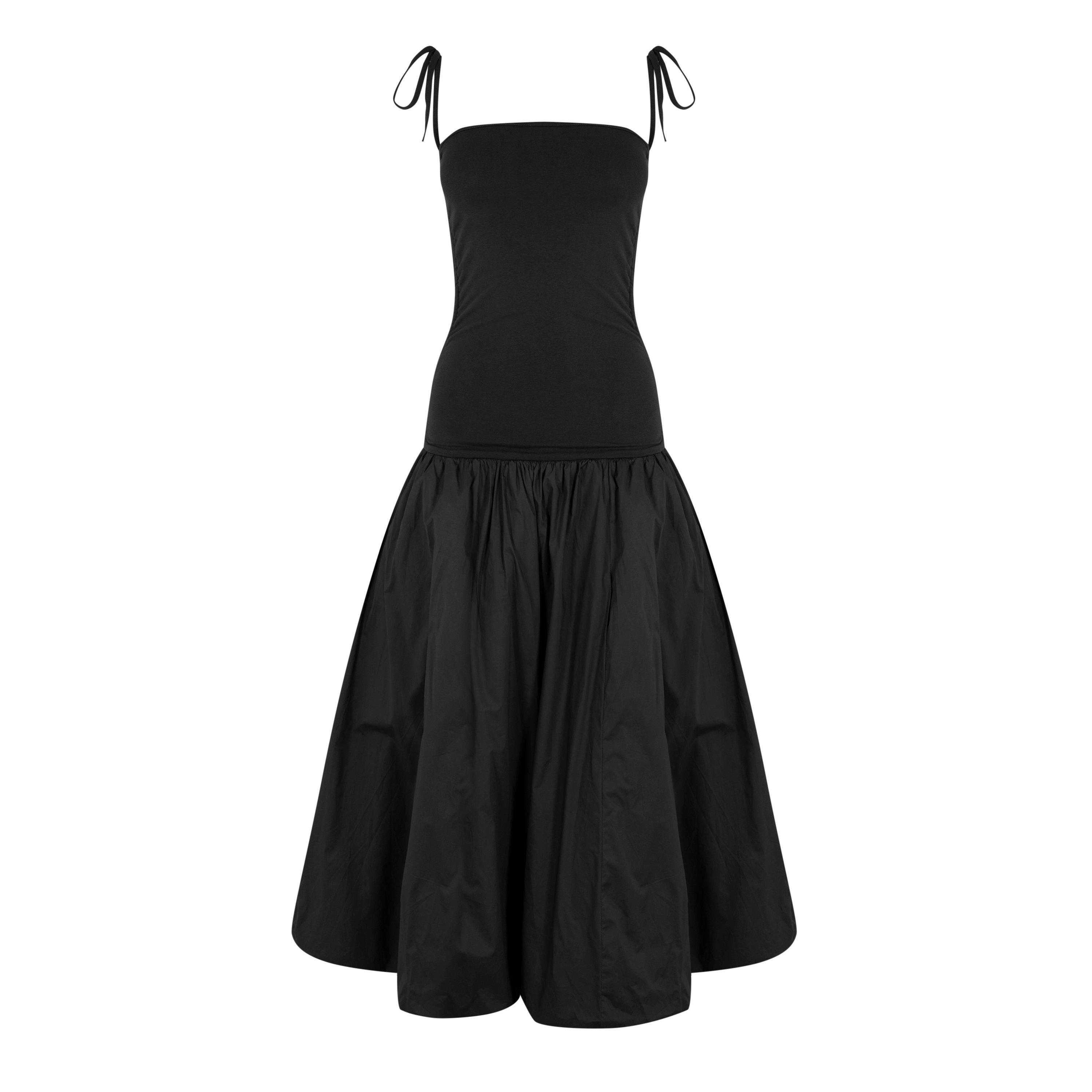 Amylynn Women's Amy Lynn Alexa Shoulder Tie Ultra Mini Peplum Dress - Black - 6 (XS)