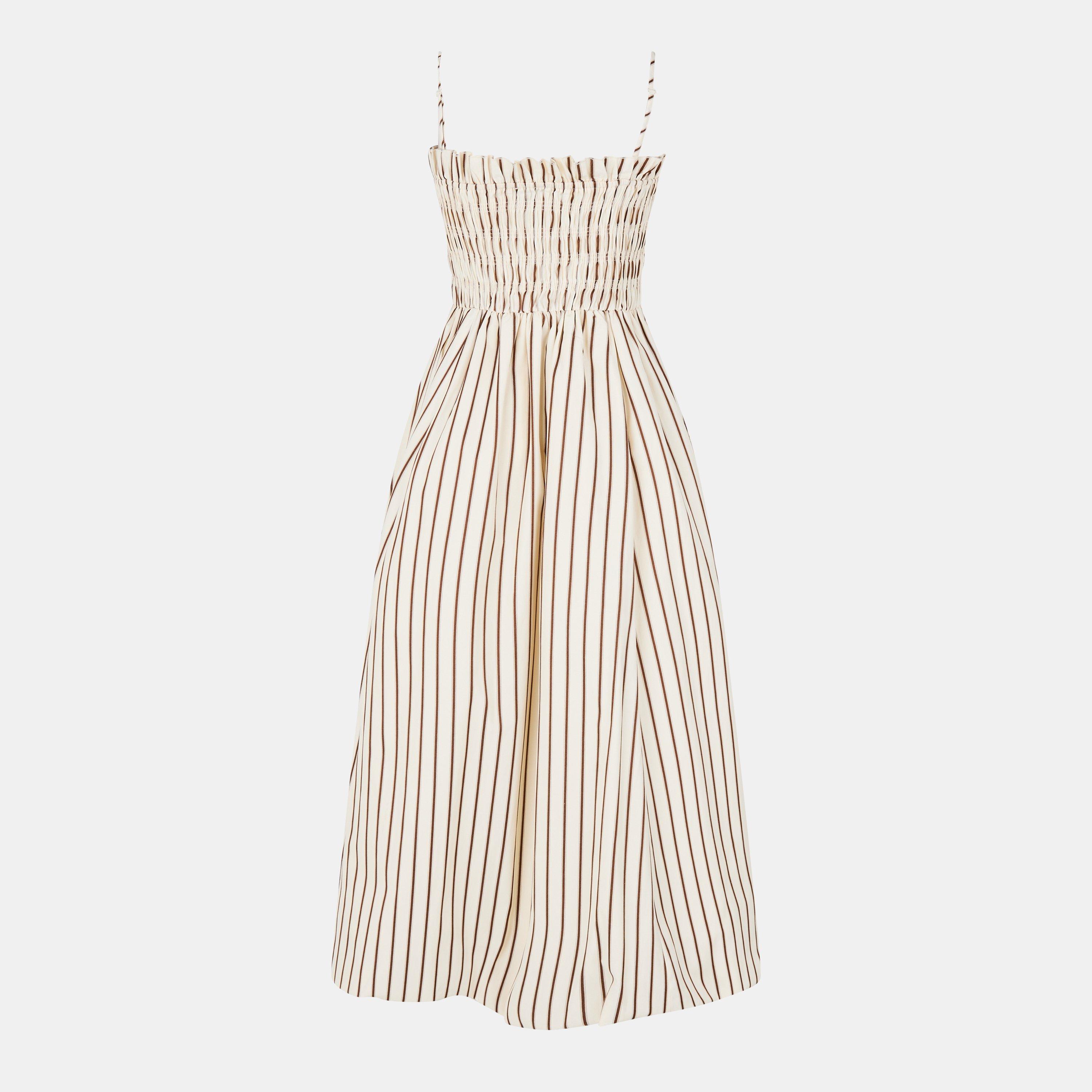 Beige Stripe - AmyLynn - Women's Polly Maxi Dress - 2