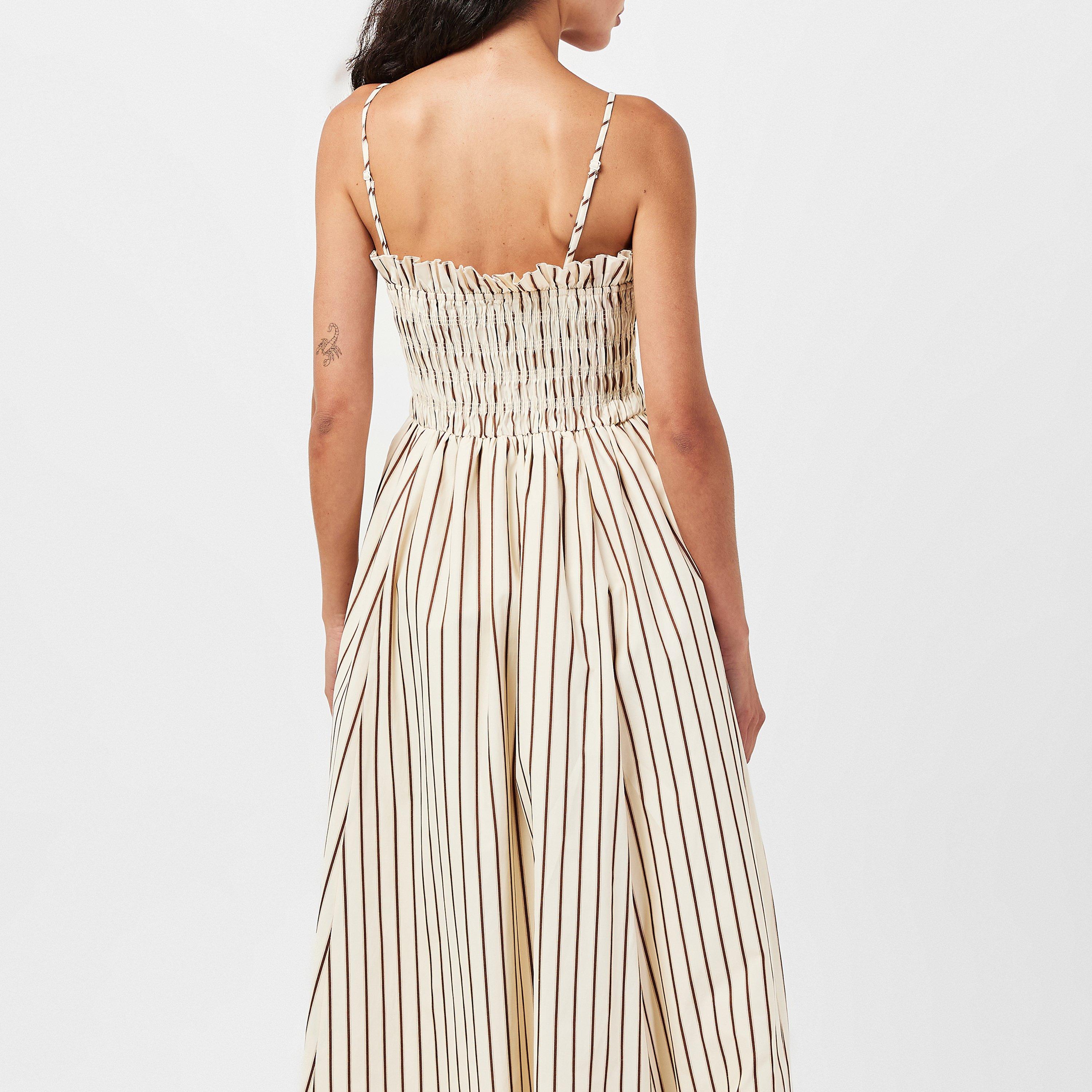 Beige Stripe - AmyLynn - Women's Polly Maxi Dress - 4