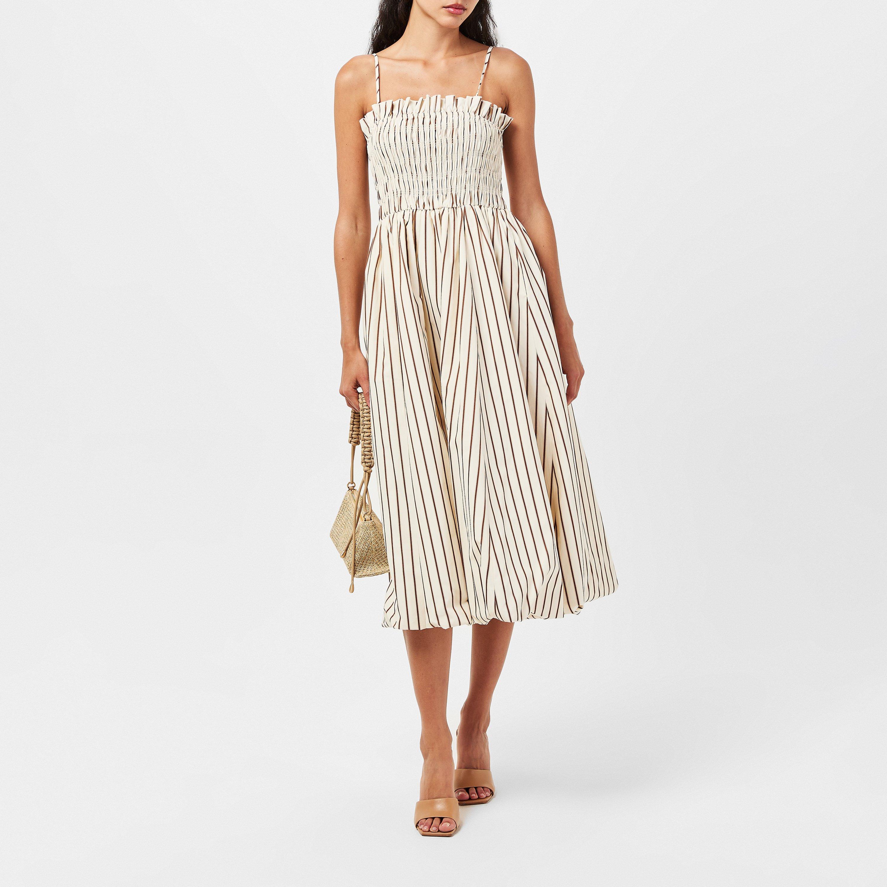 Beige Stripe - AmyLynn - Women's Polly Maxi Dress - 6