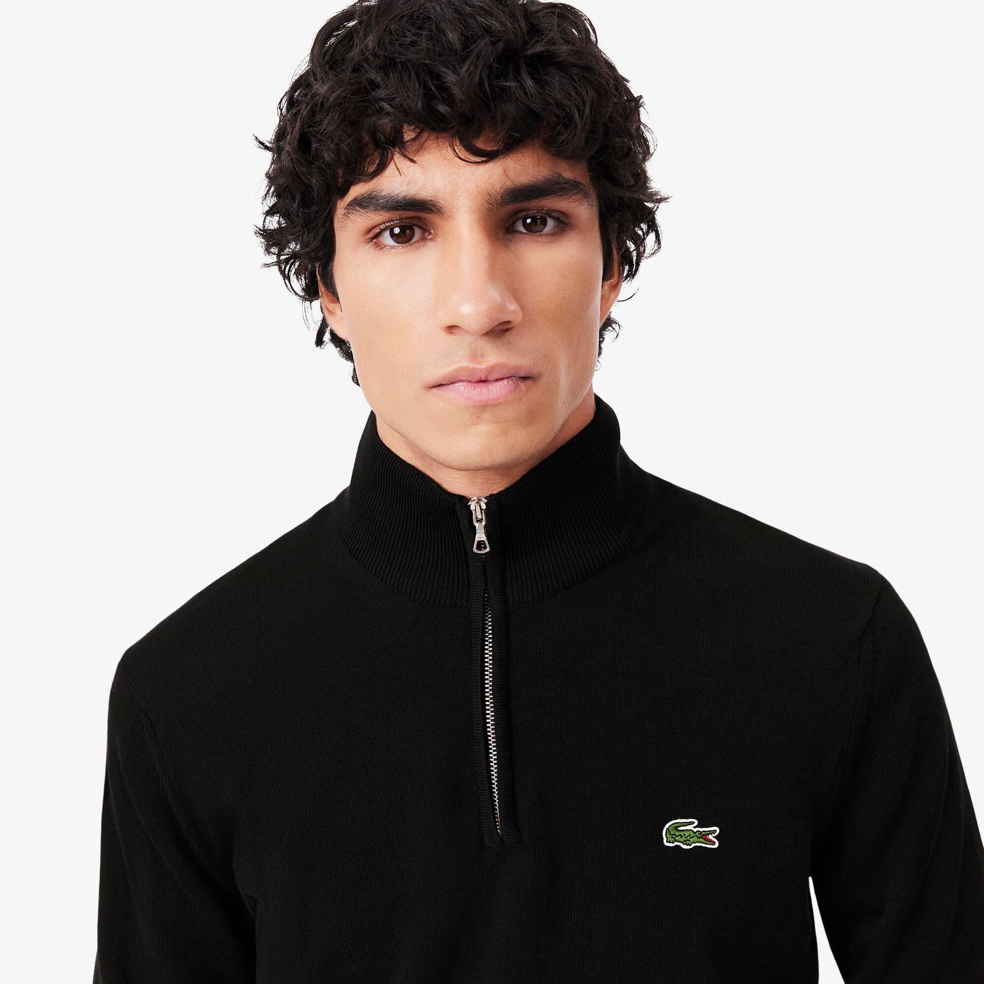 Black 031 - Lacoste - Men's Crew Neck Knitted Jumper - 2