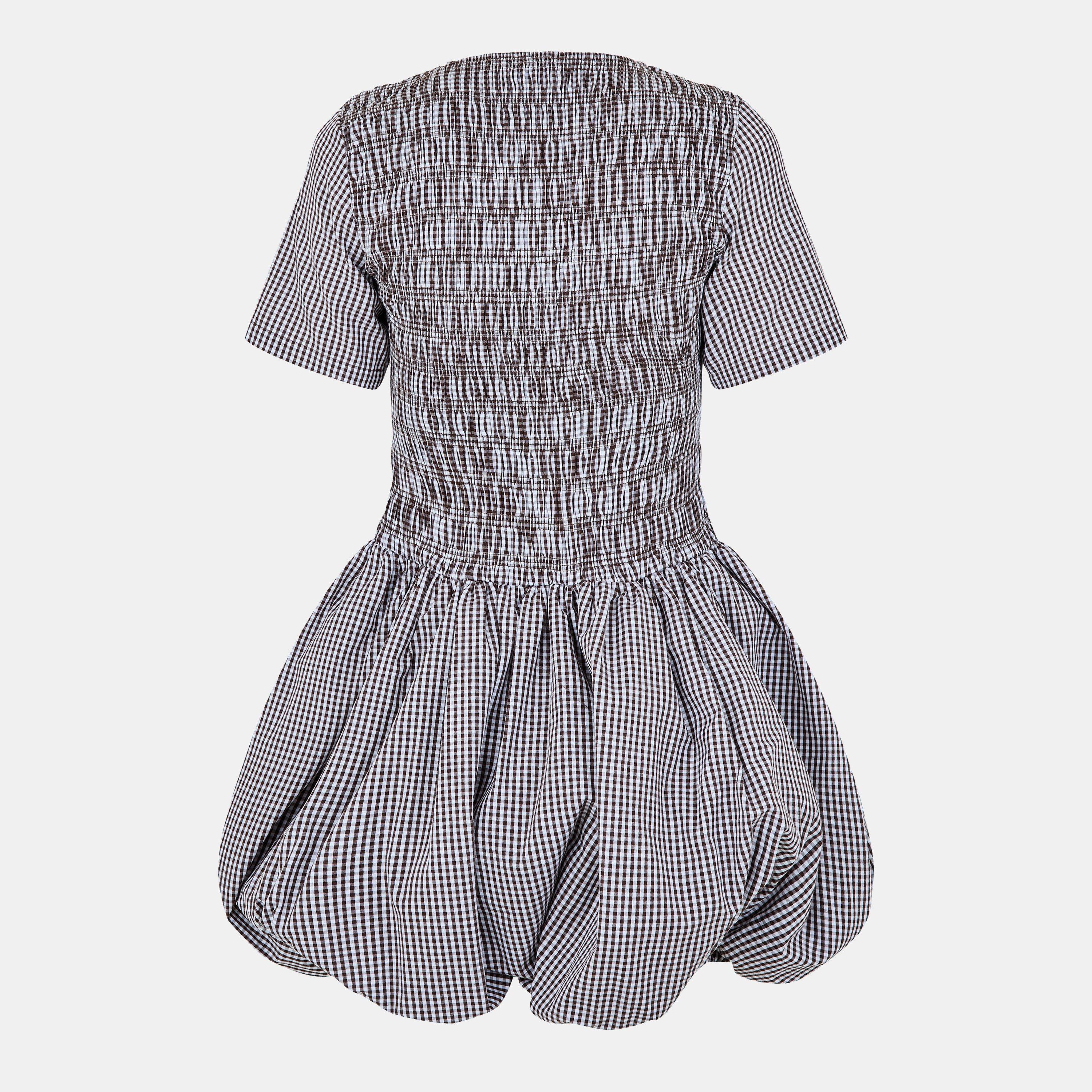 Brown Check - AmyLynn - Women's Elenor Mini Dress - 2