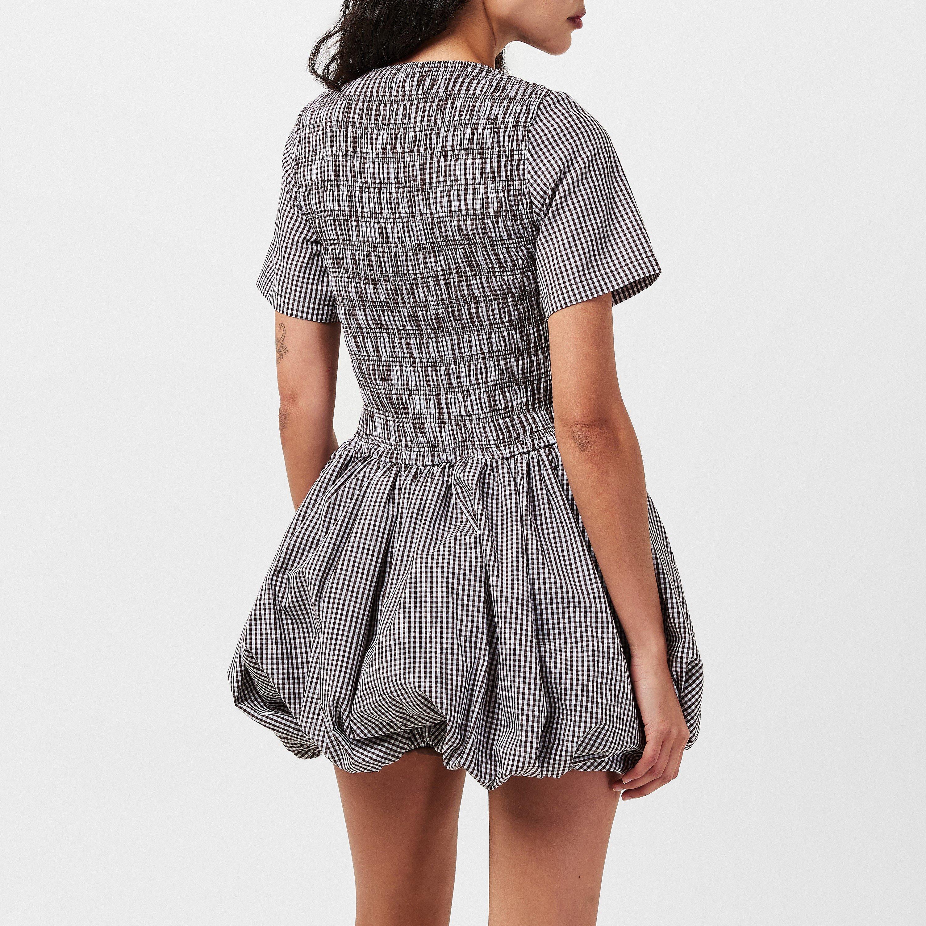 Brown Check - AmyLynn - Women's Elenor Mini Dress - 4